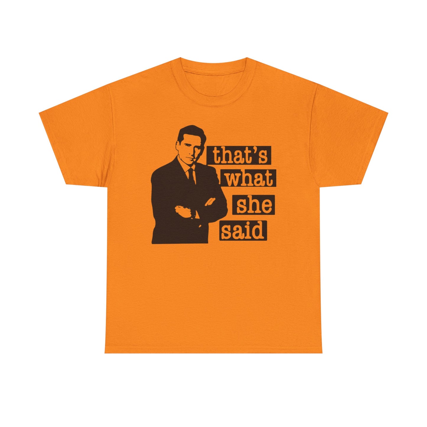 The Office Graphic T Shirt That's What She Said Funny Unisex Heavy Cotton Tee
