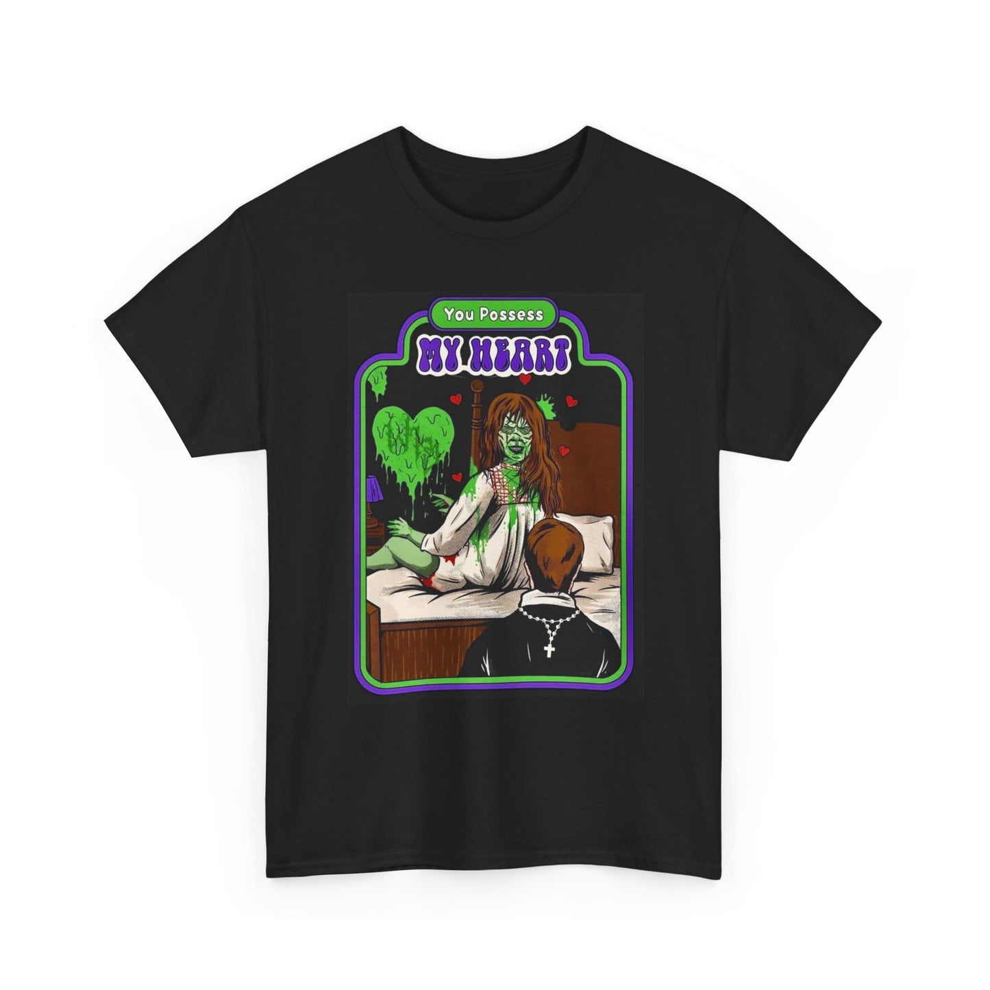 You Possess My Heart Graphic Exorcist Funny Shirt Unisex Heavy Cotton Tee
