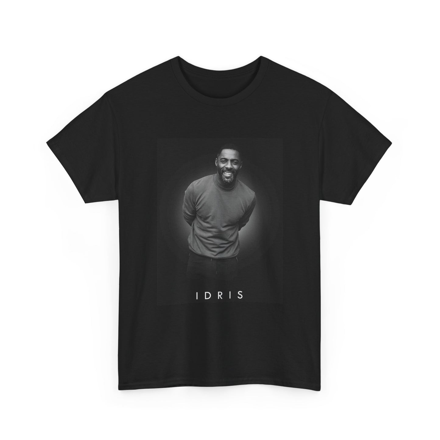 Idris Elba T shirt New Actor Movie Poster Portrait 007 Unisex Heavy Cotton Tee