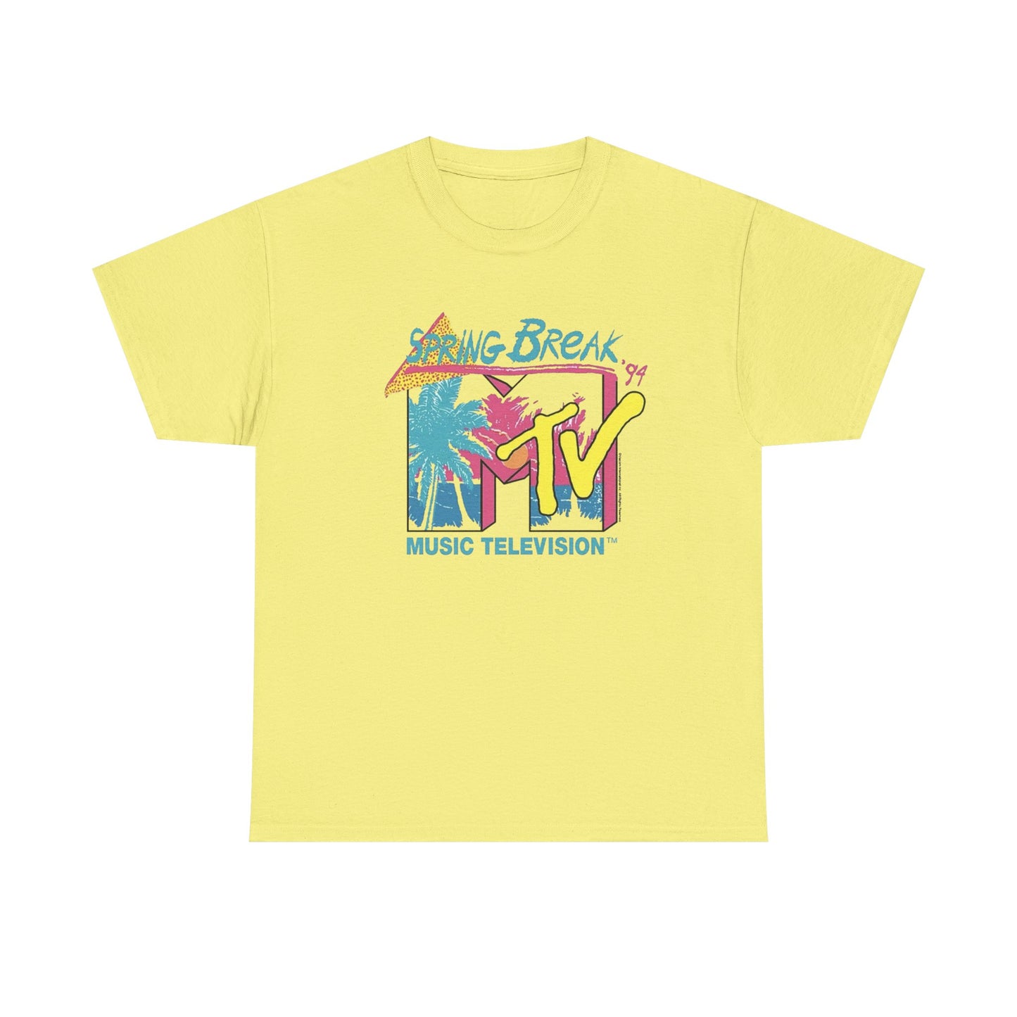 MTV Spring Break 1994 Vintage Graphic T-Shirt Unisex Heavy Cotton Tee
