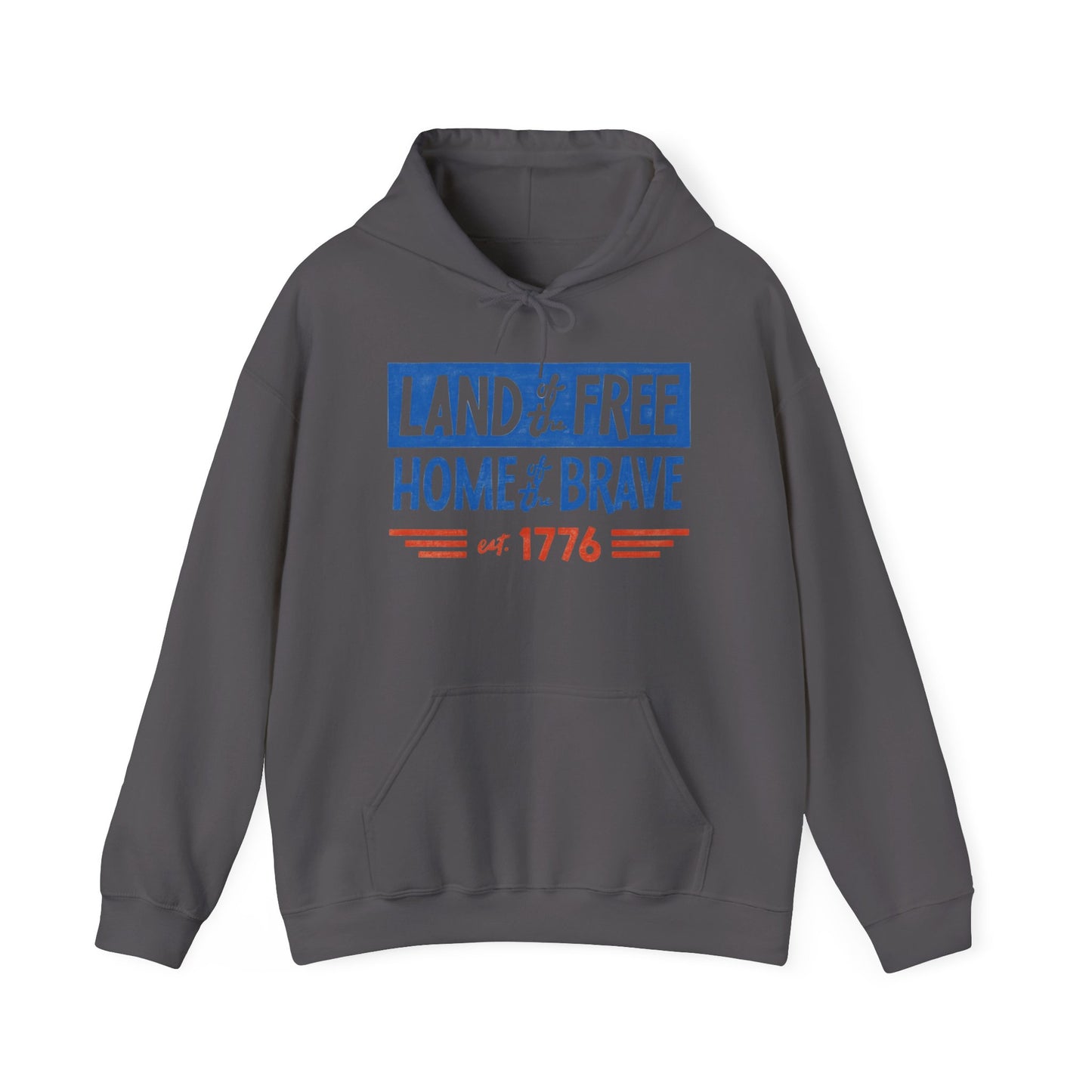 Land Of The Free Home Of The Brave USA Graphic Hoodie Unisex Hooded Sweatshirt