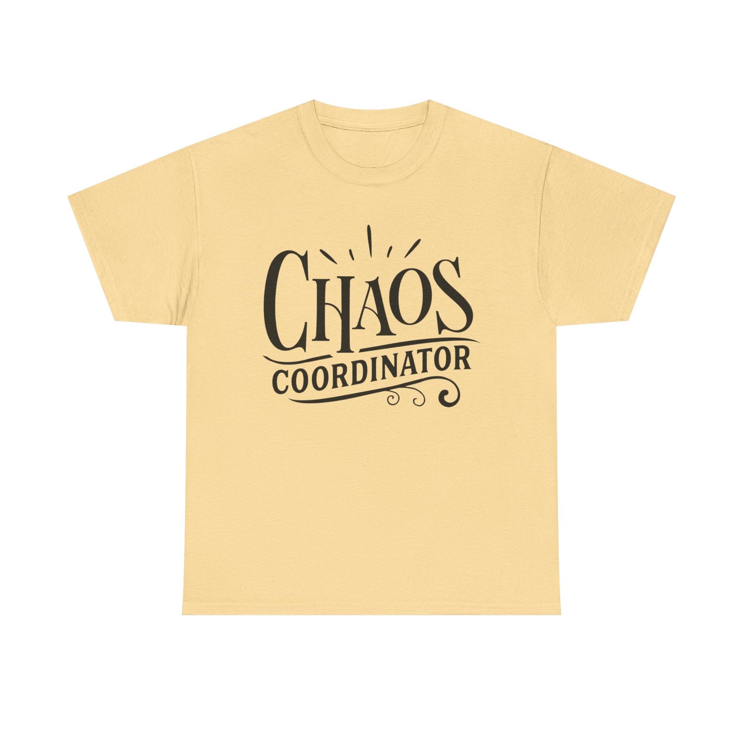 Chaos Coordinator Funny Graphic T Shirt Unisex Heavy Cotton Tee