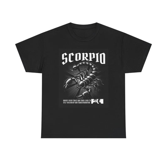Scorpio Zodiac Astrology Sign Graphic T Shirt Unisex Heavy Cotton Tee
