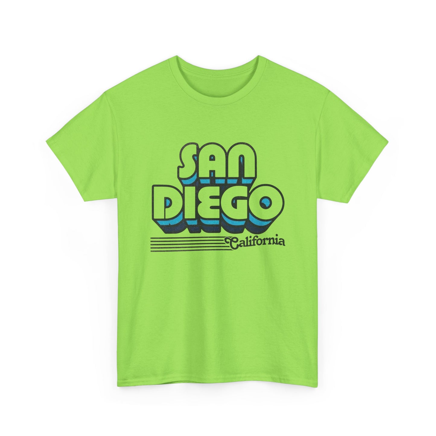 San Diego California Retro Graphic T Shirt NEW Unisex Heavy Cotton Tee