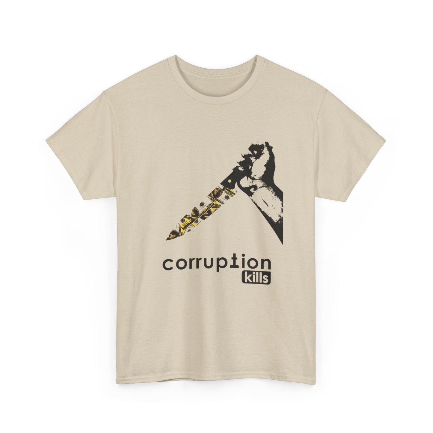 Corruption Kills Graphic T Shirt NEW GIFT Unisex Heavy Cotton Tee