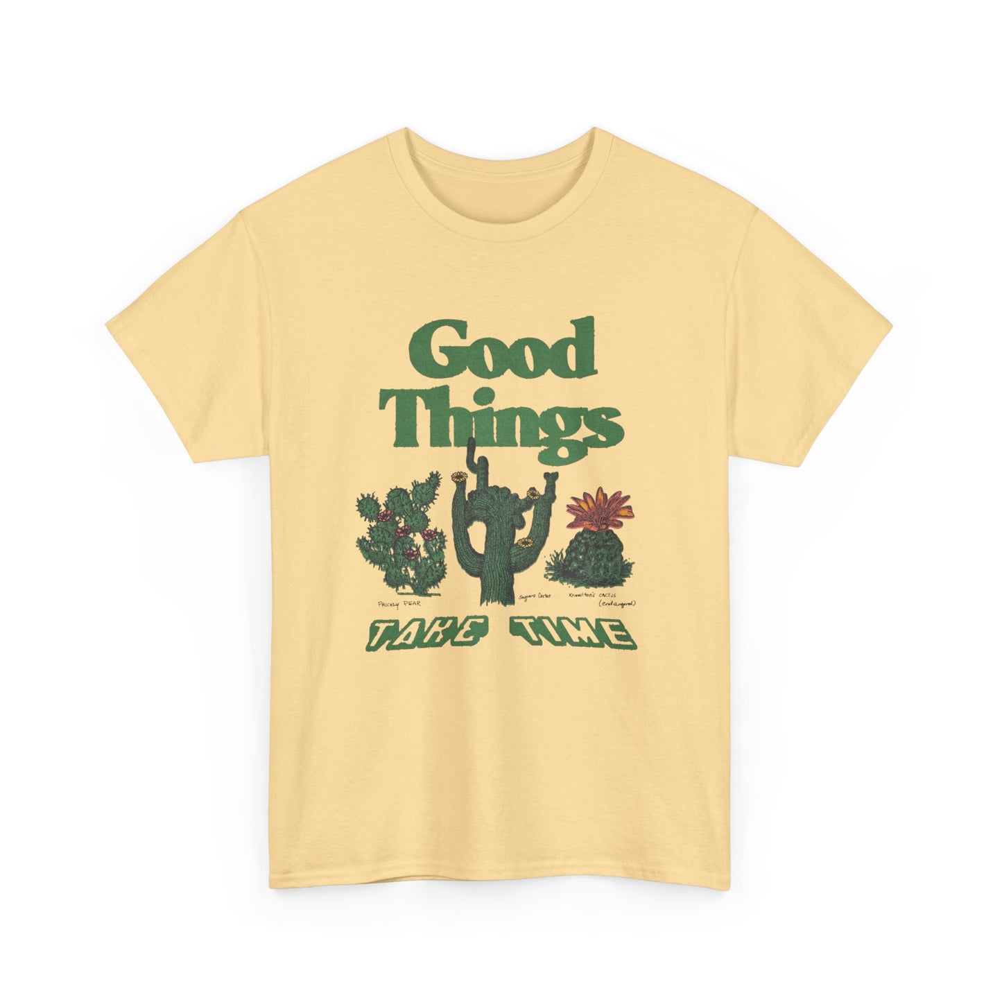 Good Things Take Time Graphic T Shirt Unisex Heavy Cotton Tee Gift Vintage