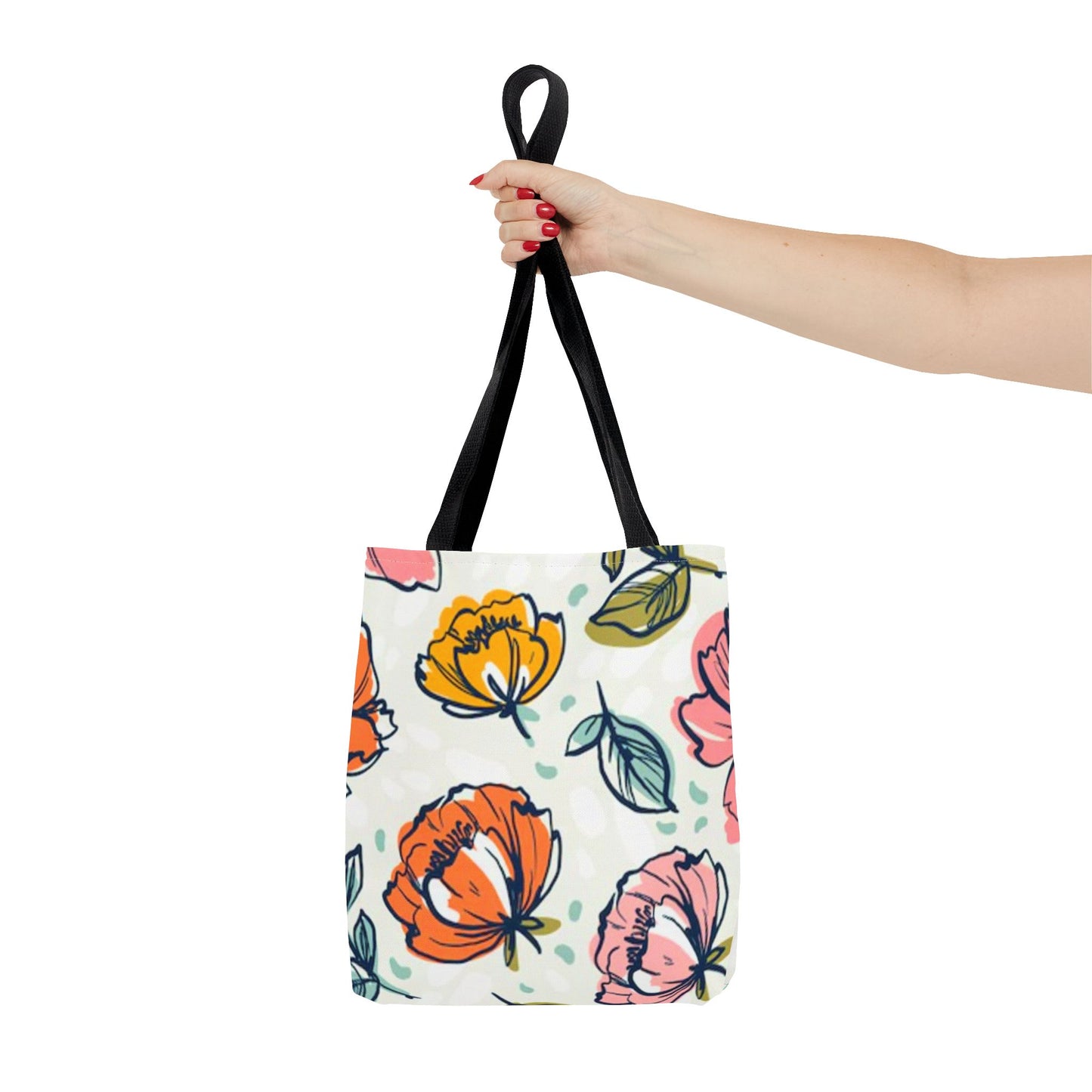 Multi Color Flowers Pattern Brand NEW Tote Bag (AOP)