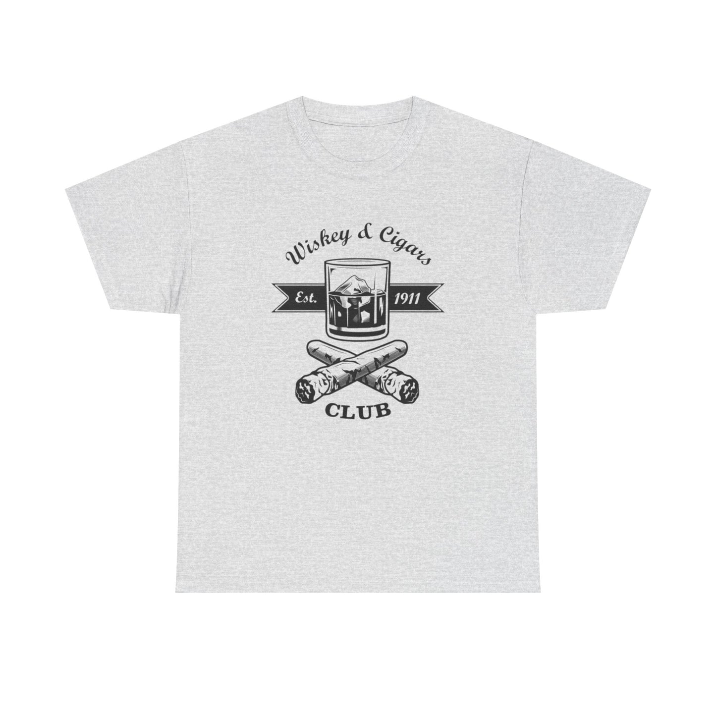 Whiskey And Cigars Graphic T Shirt NEW ADULT