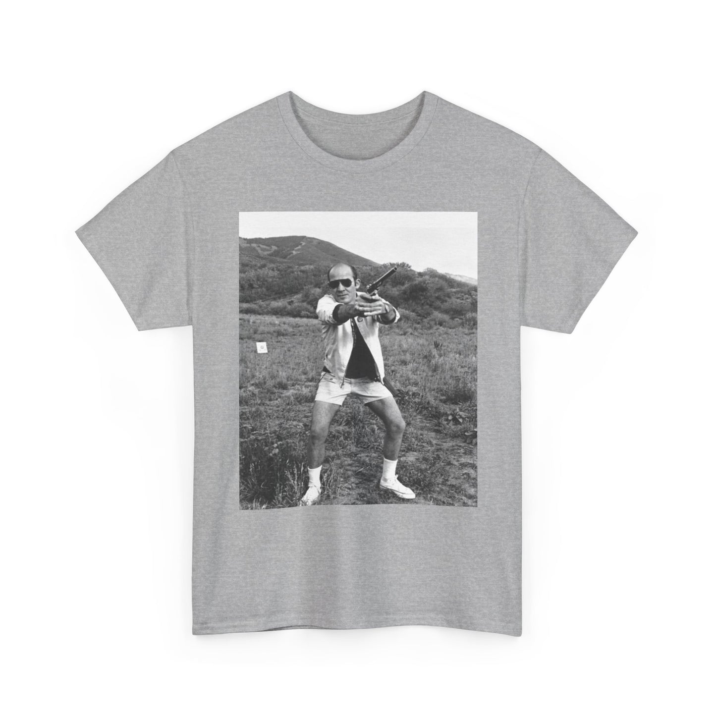 Hunter S Thompson Graphic T Shirt Vintage Photo Unisex Heavy Cotton Tee