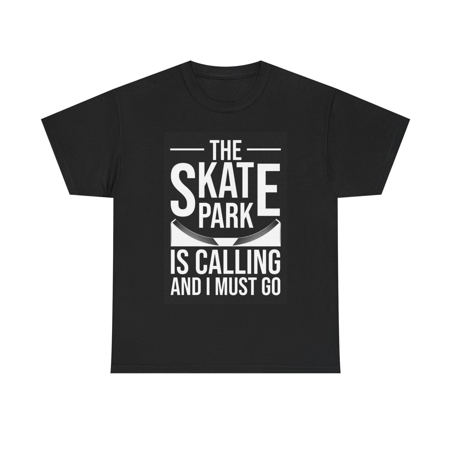 The Skate Park Is Calling T shirt Skateboarding Graphic Unisex Heavy Cotton Tee