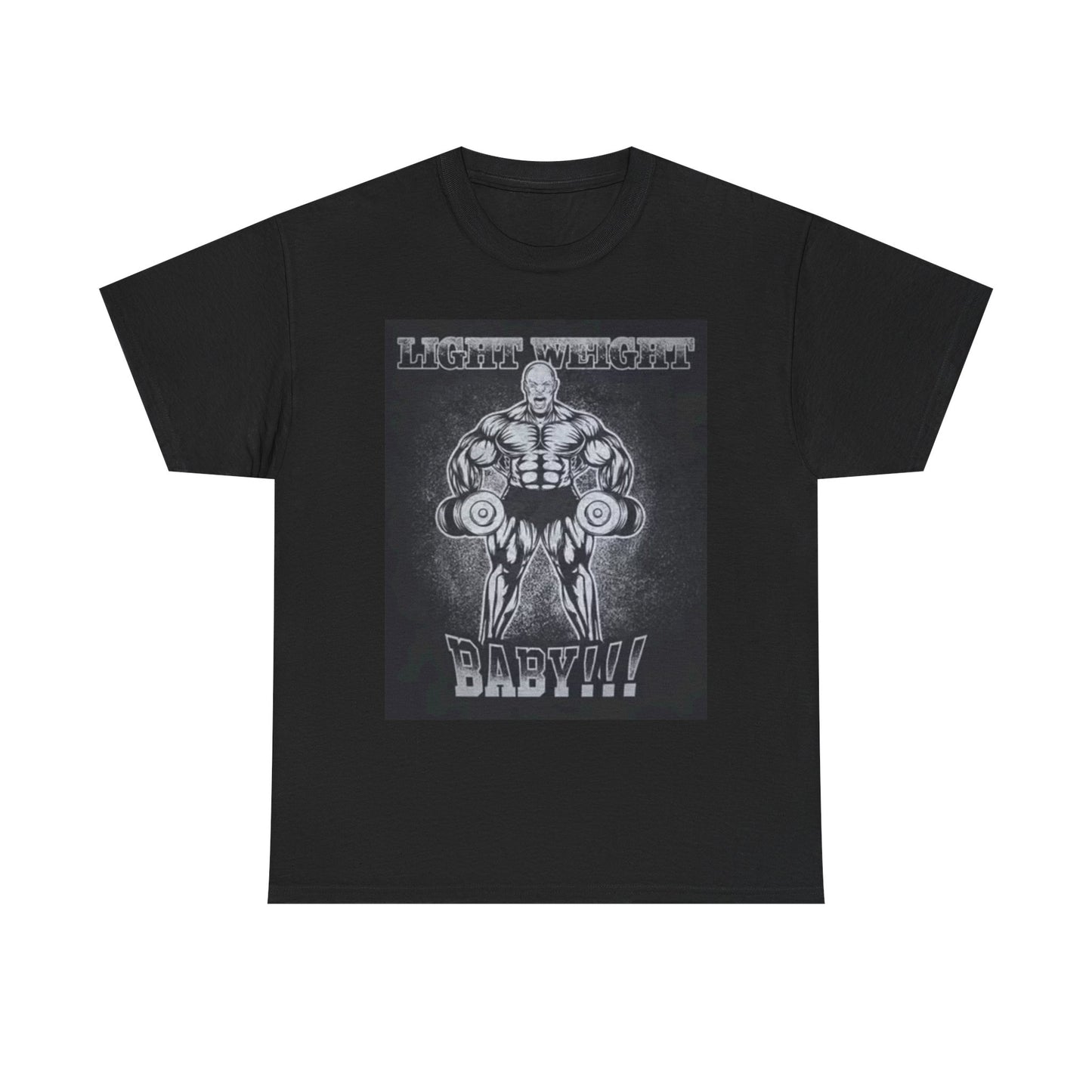 Lightweight Baby Bodybuilder Graphic Shirt Gym Unisex Heavy Cotton Tee Workout