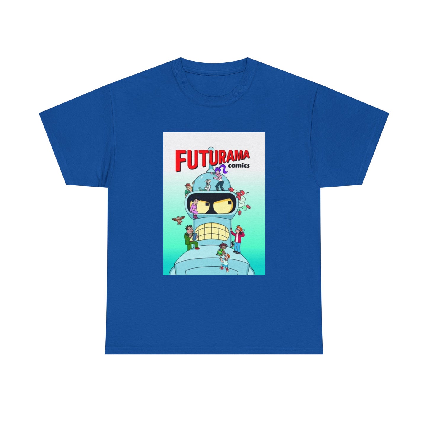Futurama Shirt Bender Tv Series Graphic Funny Cartoon Unisex Heavy Cotton Tee