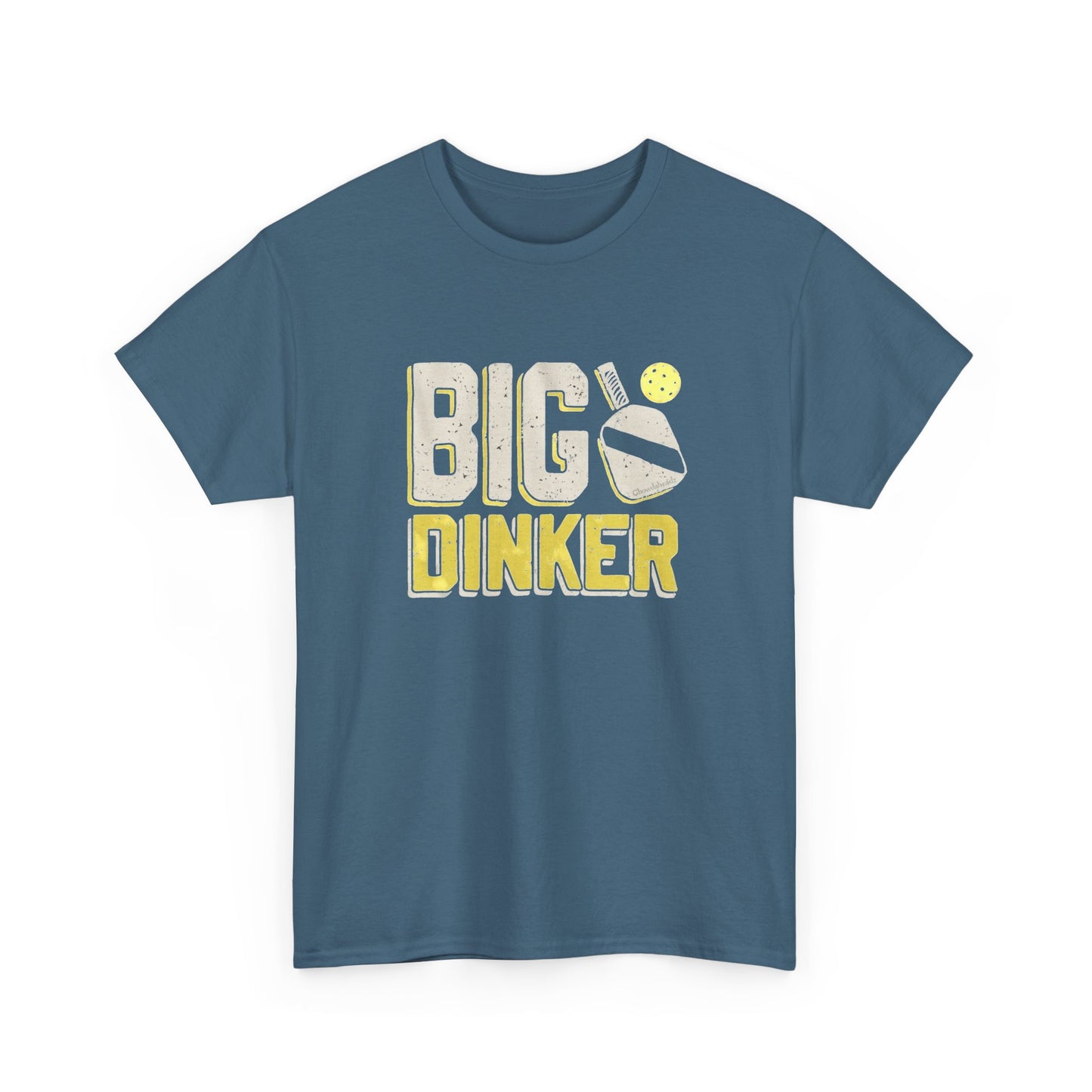 Big Dinker Pickle Ball Graphic T Shirt NEW Unisex Heavy Cotton Tee