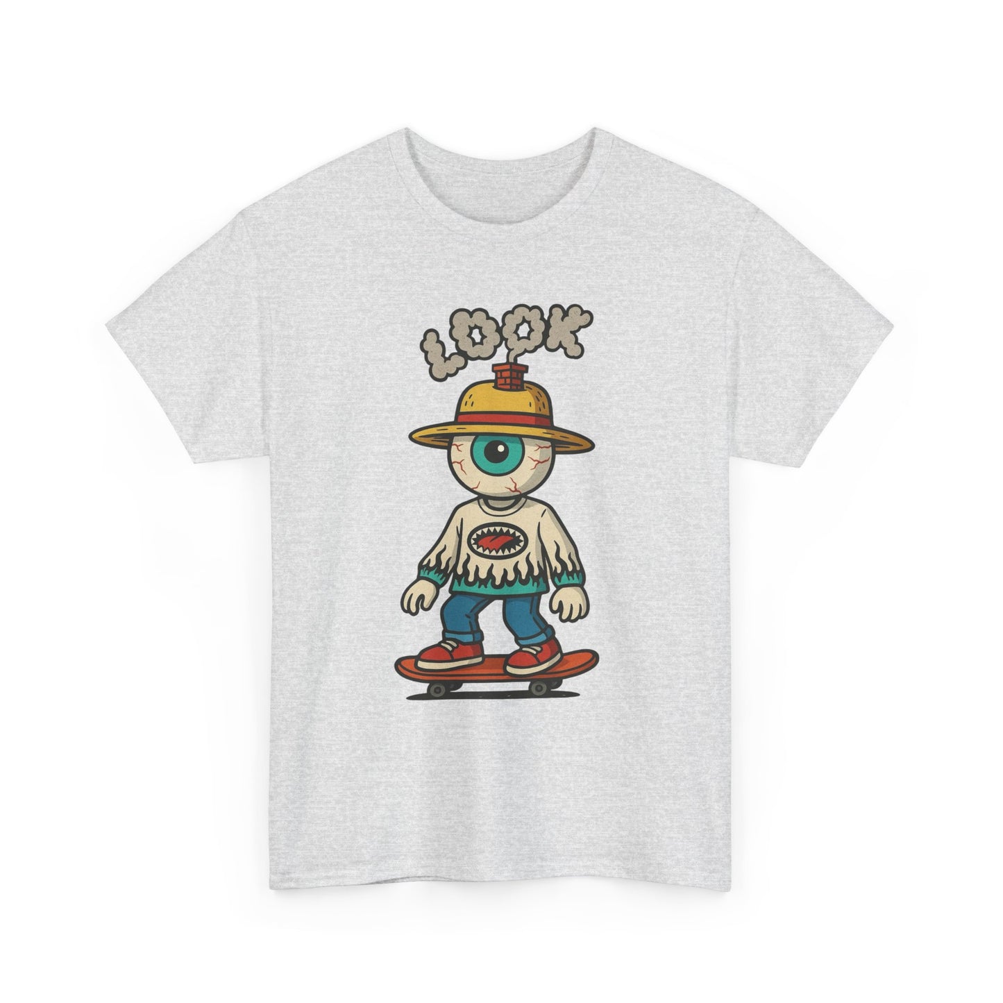 Lookout Eyes Skateboarding SB Graphic T-Shirt Comfy Cotton Tee Brand NEW
