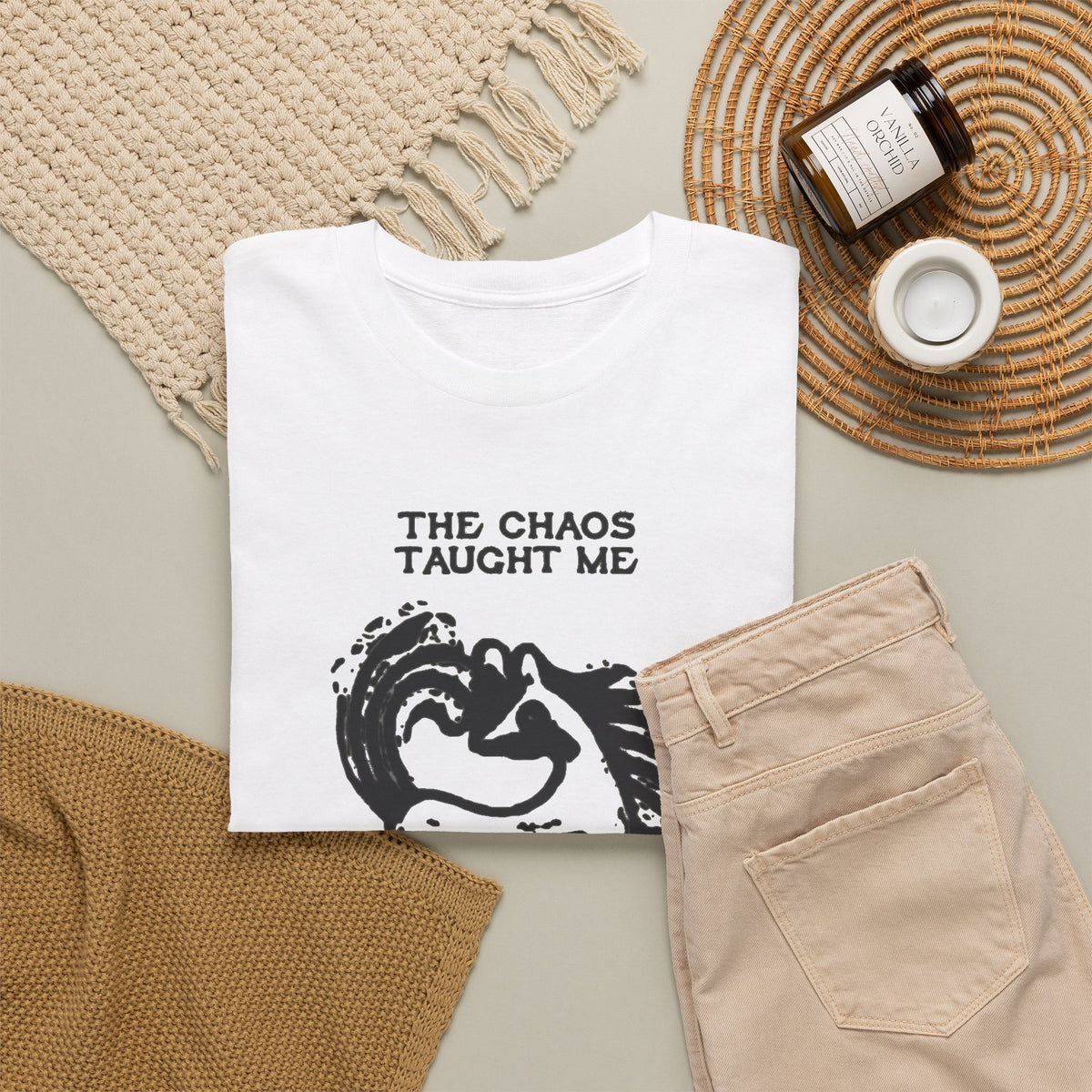 Chaos Taught Me to Build Boundaries Horse Graphic T-Shirt Men's Tee