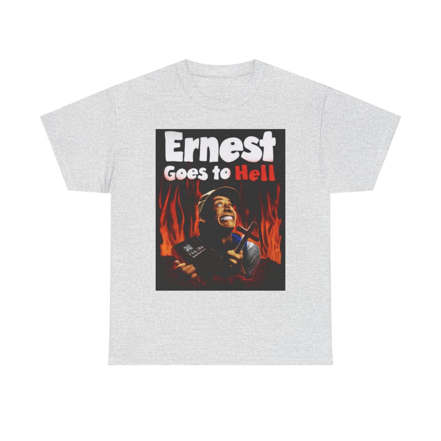 Ernest Goes To Hell Graphic T Shirt Funny Vintage Poster Unisex Heavy Cotton Tee