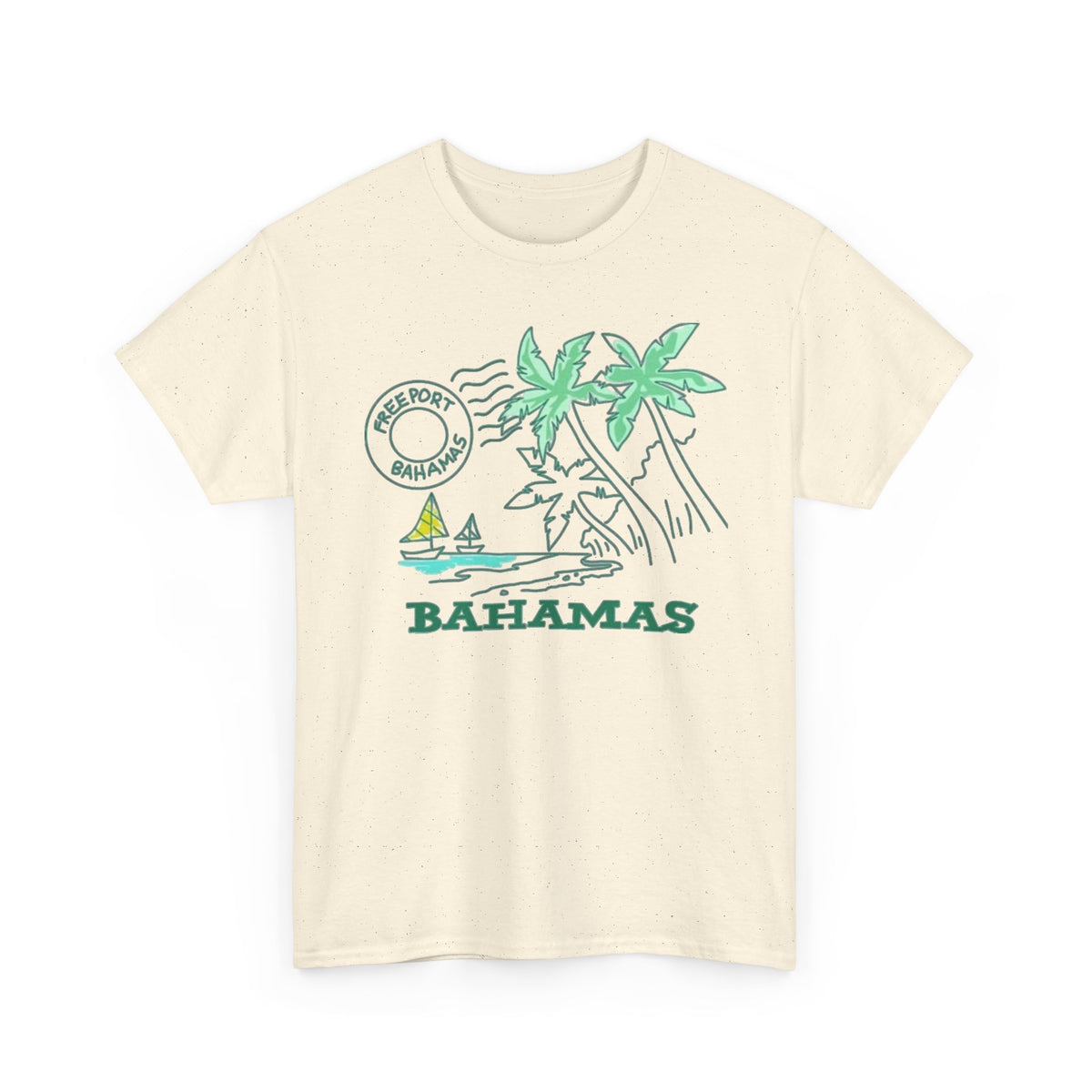 Bahamas Palm Tree Island Graphic T-Shirt Men's Graphic Tee