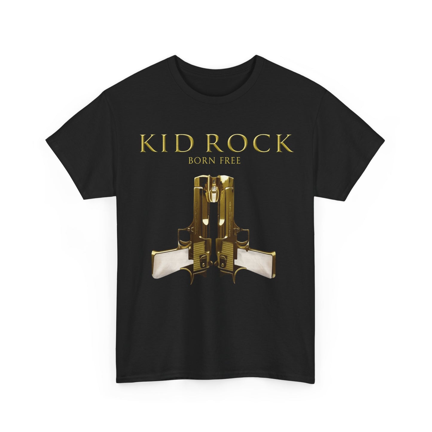 Kid Rock Born Free Graphic T Shirt Men's Heavy Cotton Tee