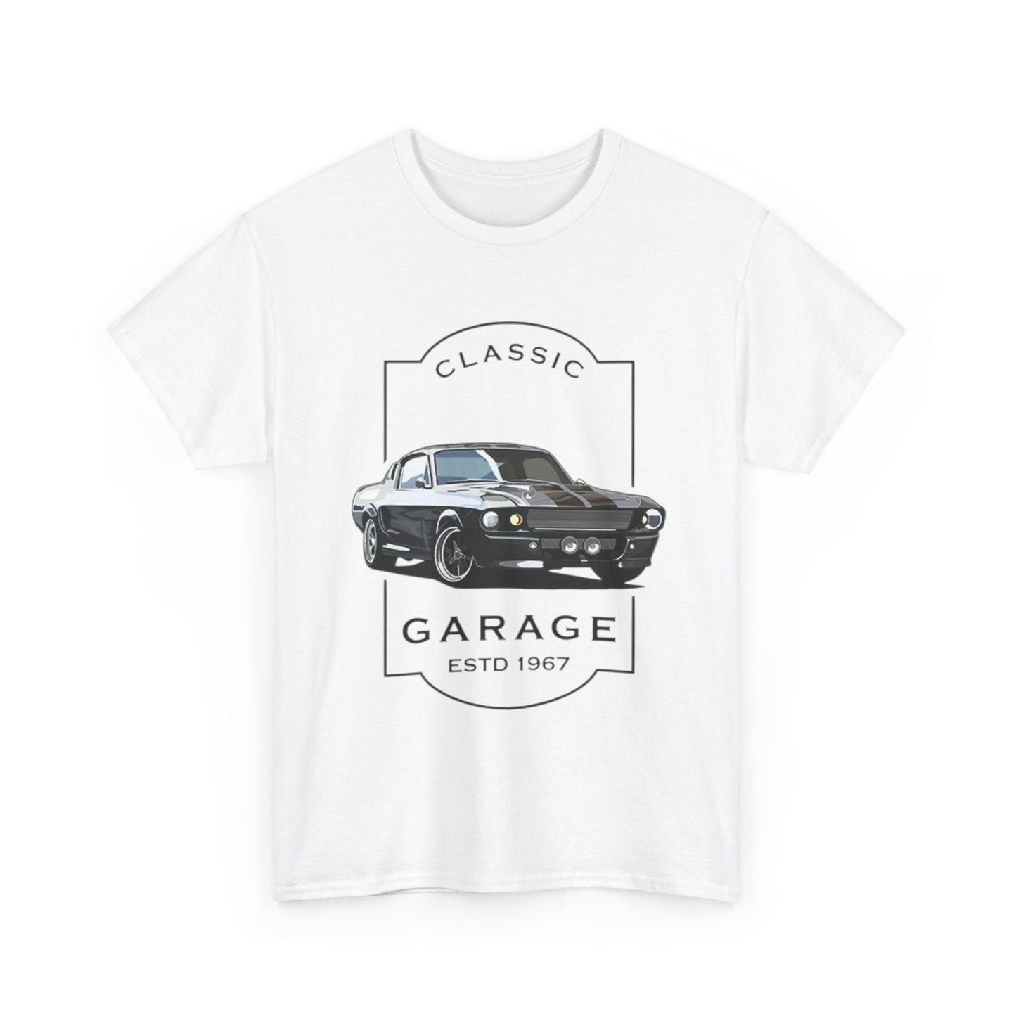 Classic Mustang Fastback T Shirt Retro Muscle Unisex Heavy Cotton Tee