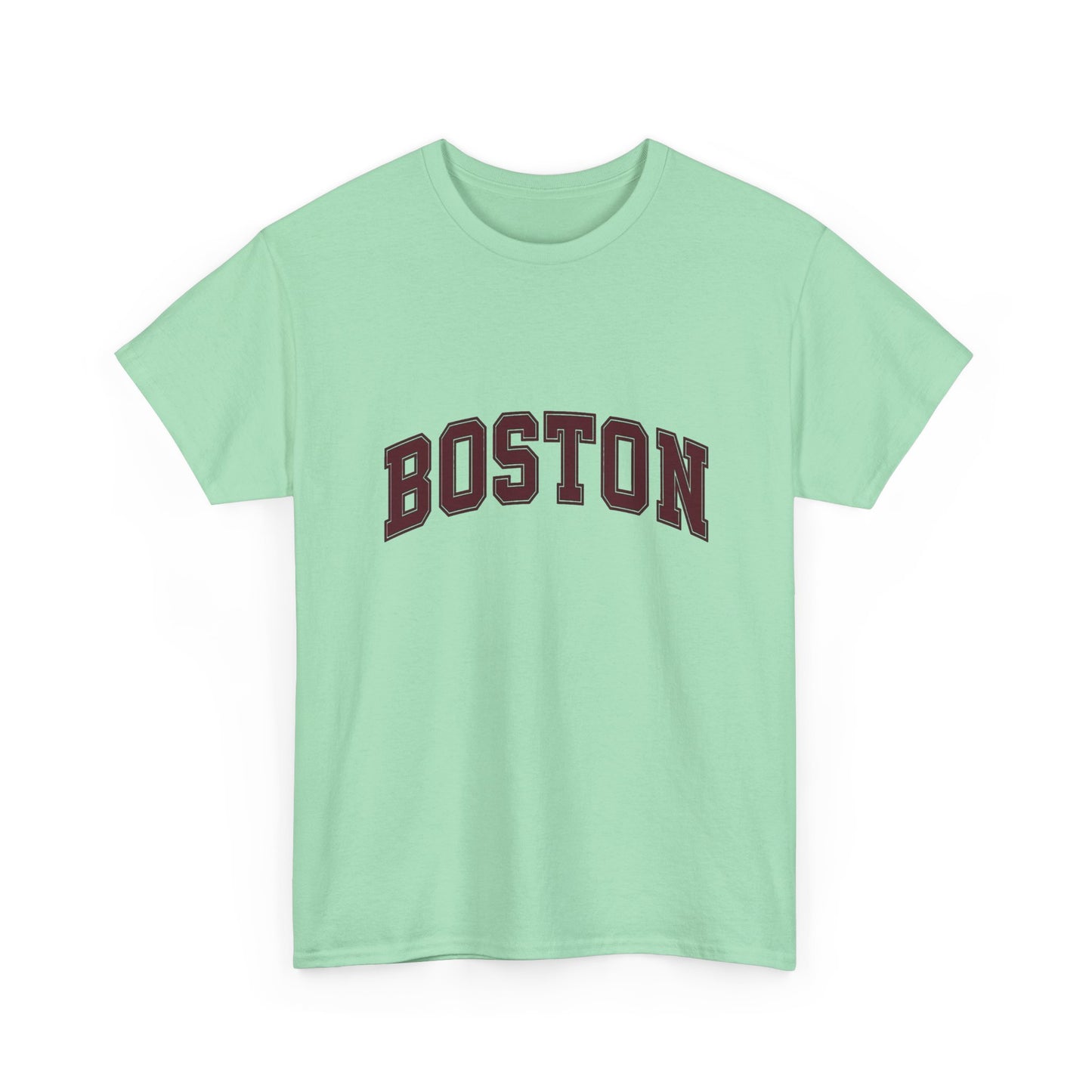 Boston Logo NEW ENGLAND Graphic T Shirt Unisex Heavy Cotton Tee