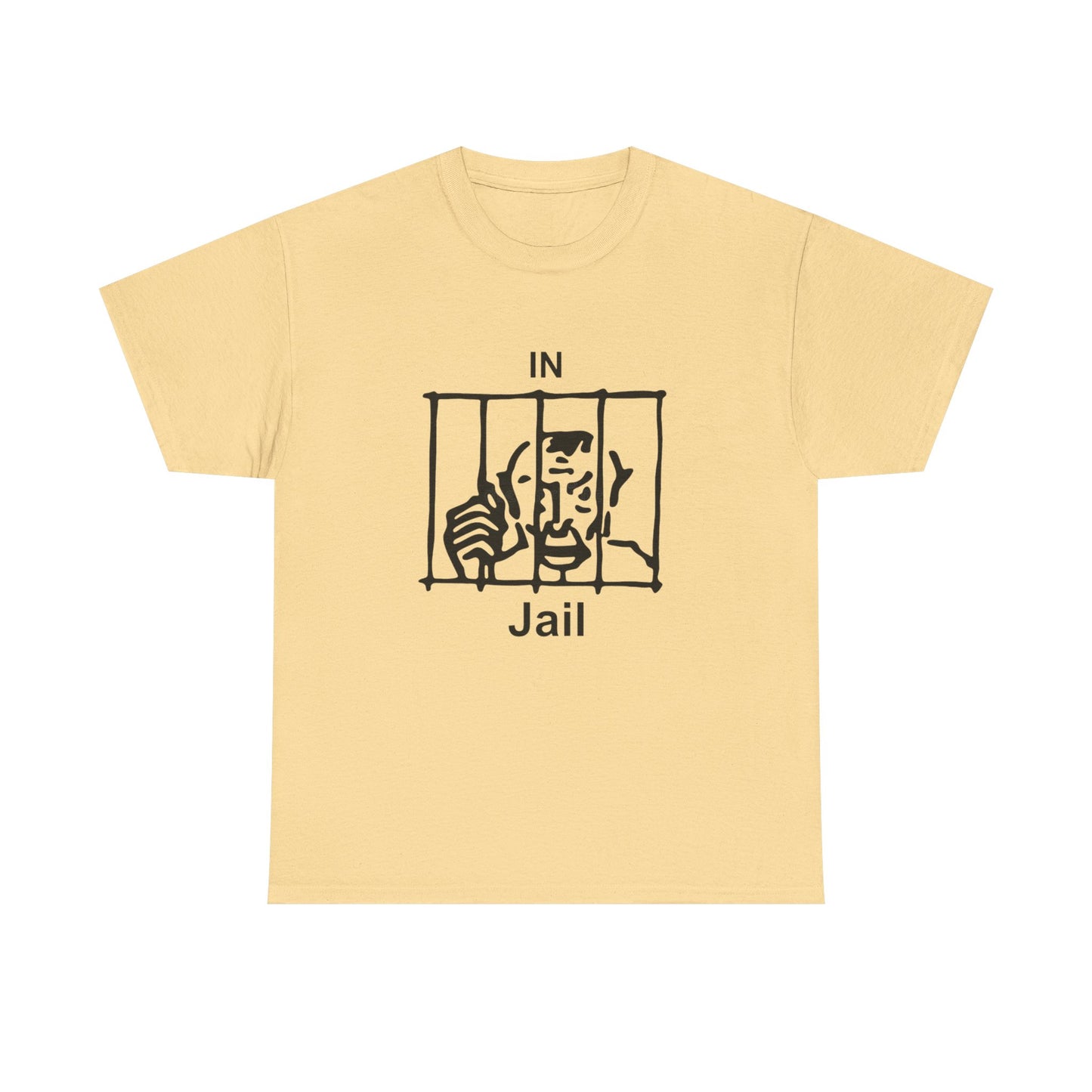 In Jail Graphic T Shirt NEW Unisex Heavy Cotton Tee
