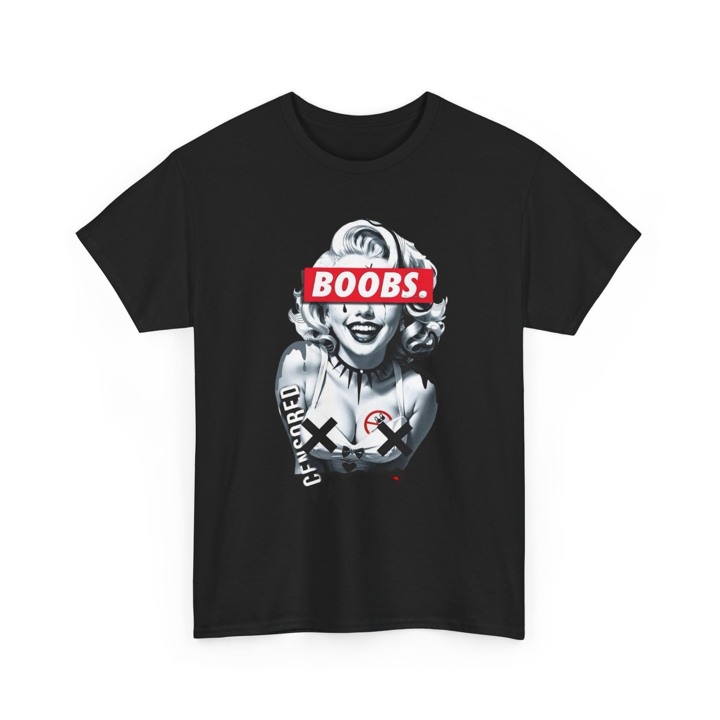 Boobs Graphic T Shirt NEW ADULT Heavy Cotton Tee