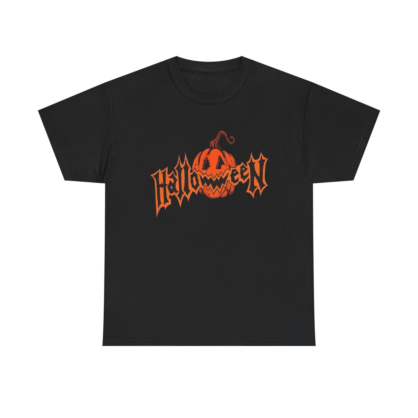 Halloween Pumpkin Graphic T Shirt Unisex Heavy Cotton Tee