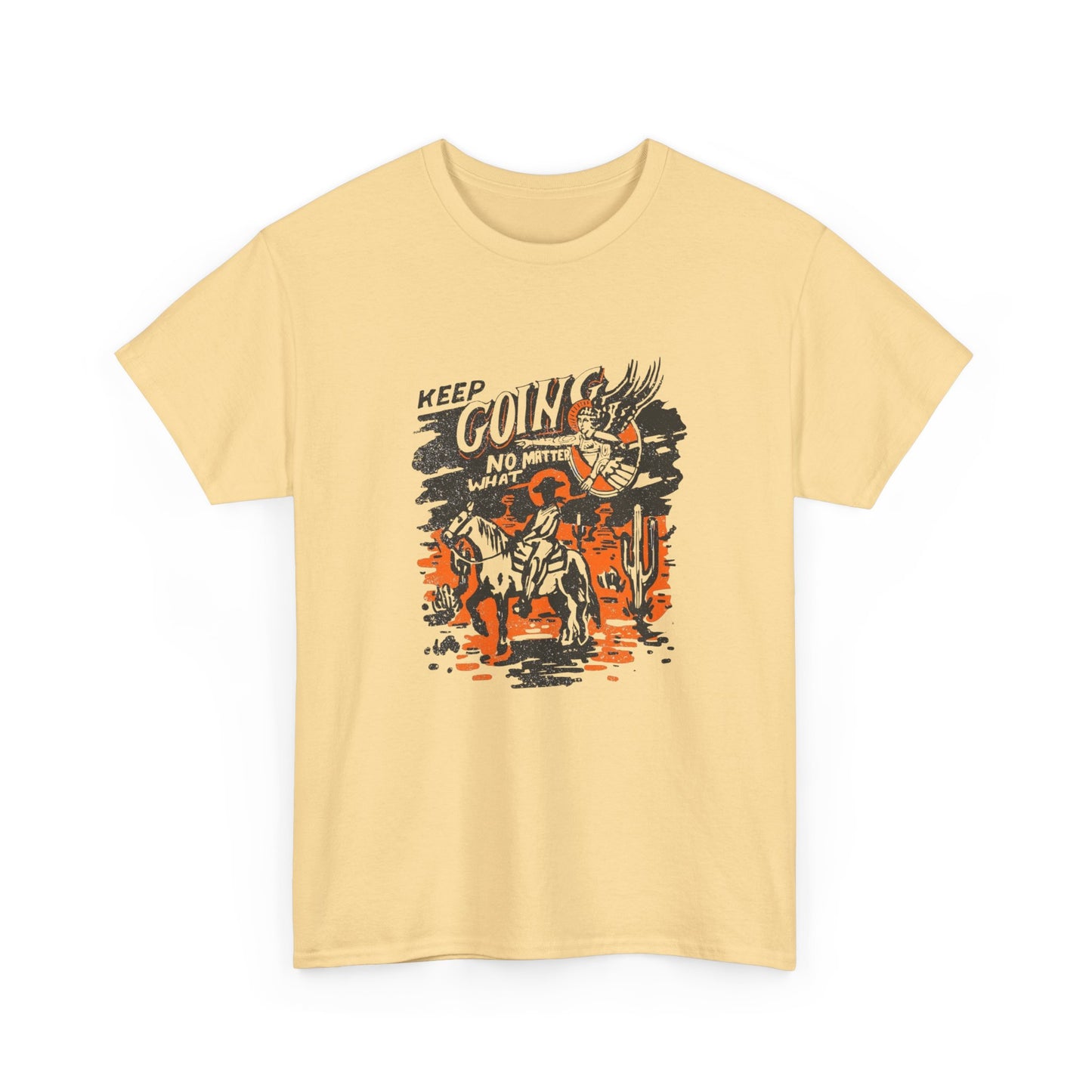 Keep Going No Matter What Graphic T Shirt Unisex Heavy Cotton Tee