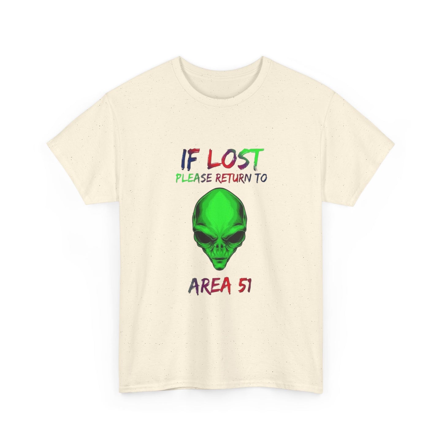 Return To Area 51 Alien Graphic T Shirt NEW Adult Unisex Heavy Cotton Tee