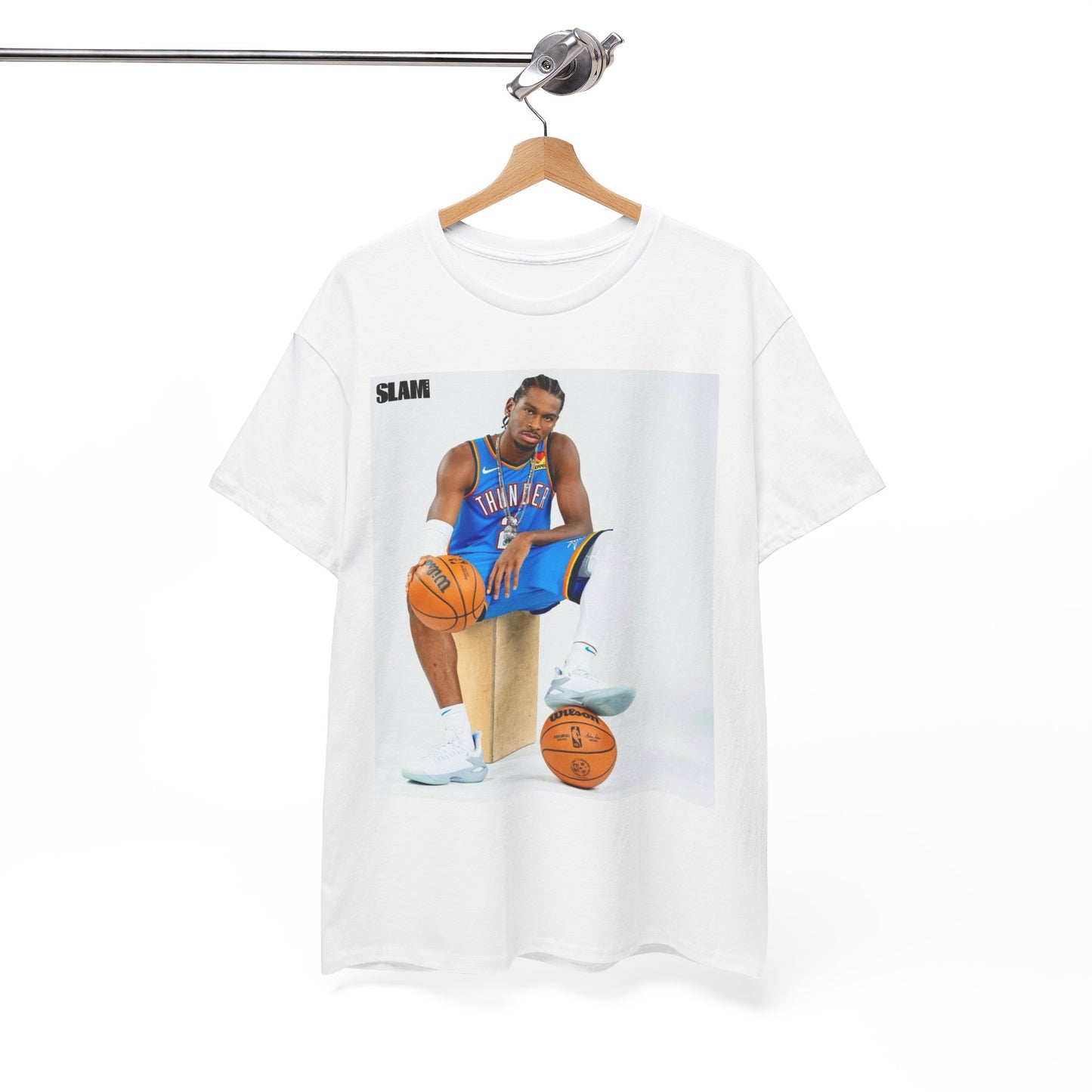 Shai Gilgeous Alexander Graphic T Shirt OKC Basketball Slam Unisex Heavy Cotton