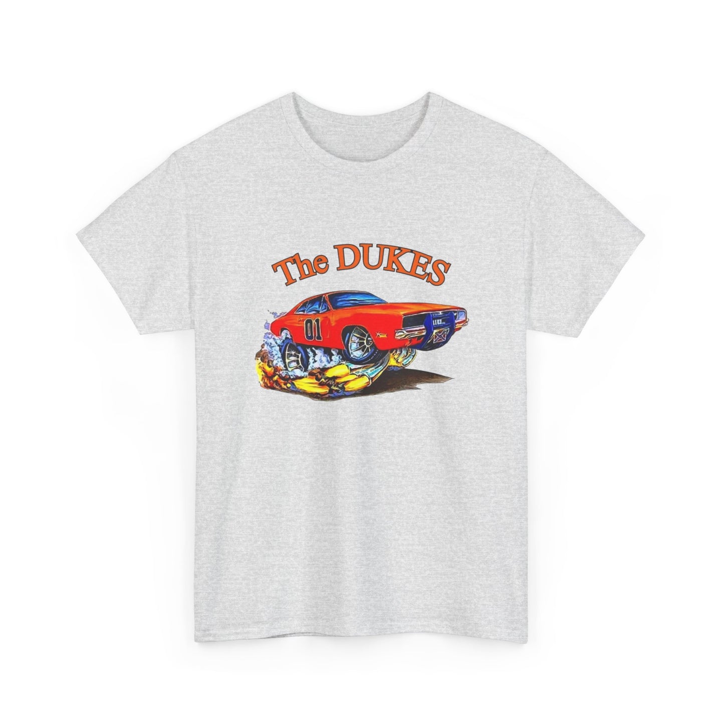 The Dukes Charger Hazzard County Vintage Graphic T Shirt Unisex Heavy Cotton Tee
