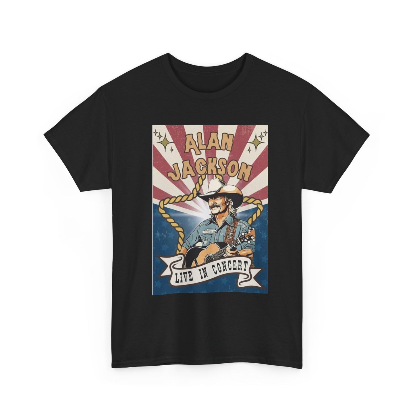 Alan Jackson Graphic T Shirt Vintage Country Album Unisex Heavy Cotton Tee