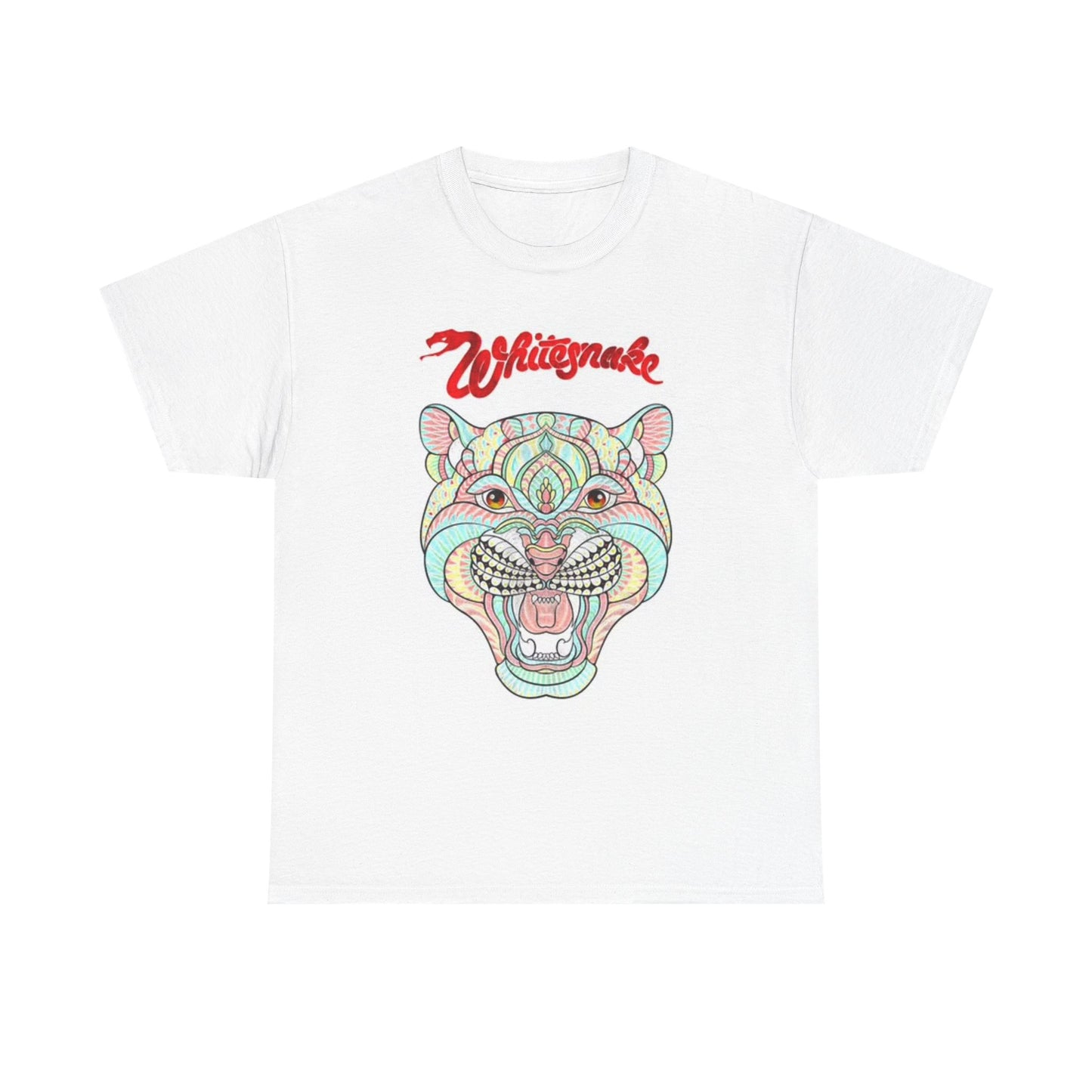 Whitesnake Vintage Rock Band Graphic T Shirt Unisex Heavy Cotton Tee