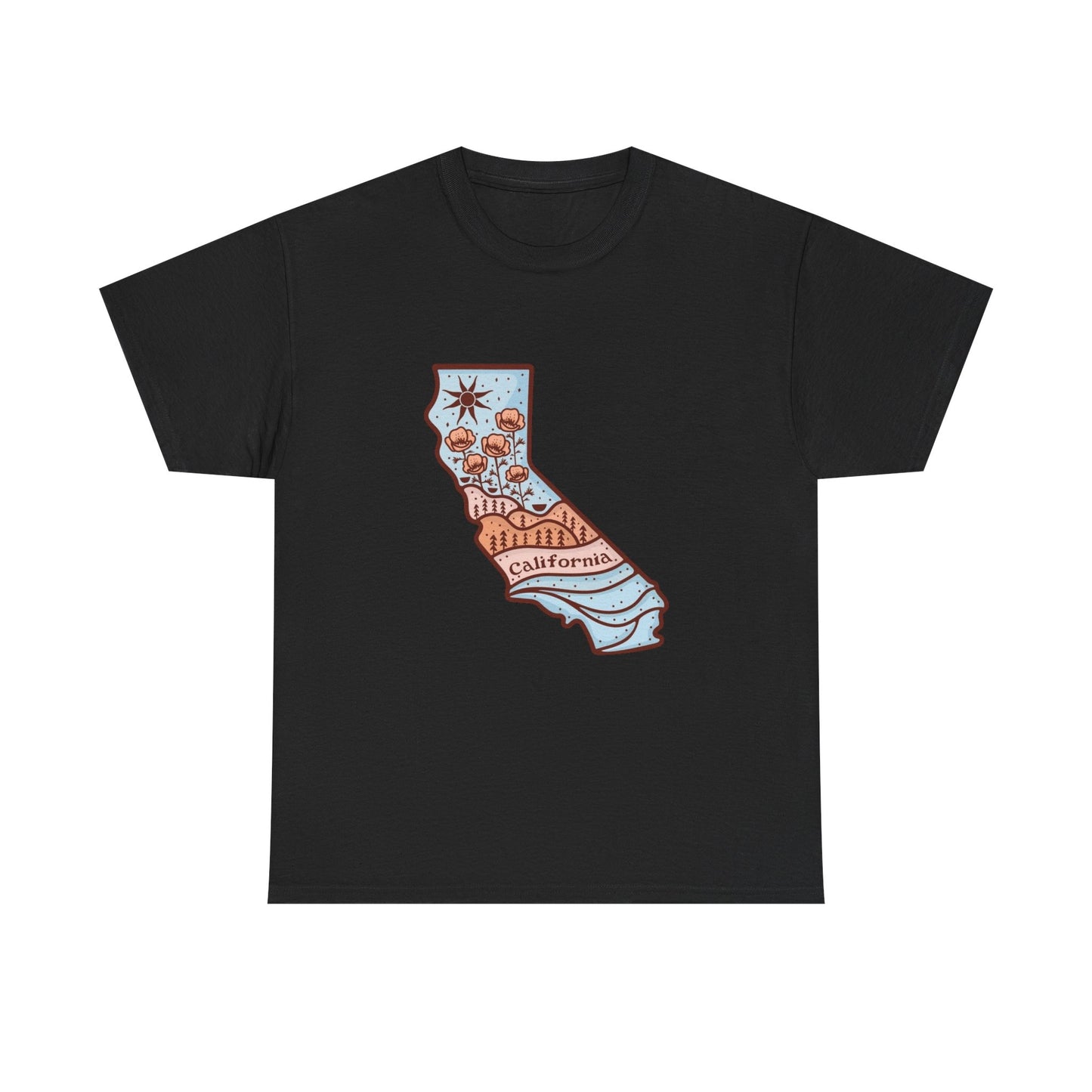 California State Graphic T Shirt NEW ADULT
