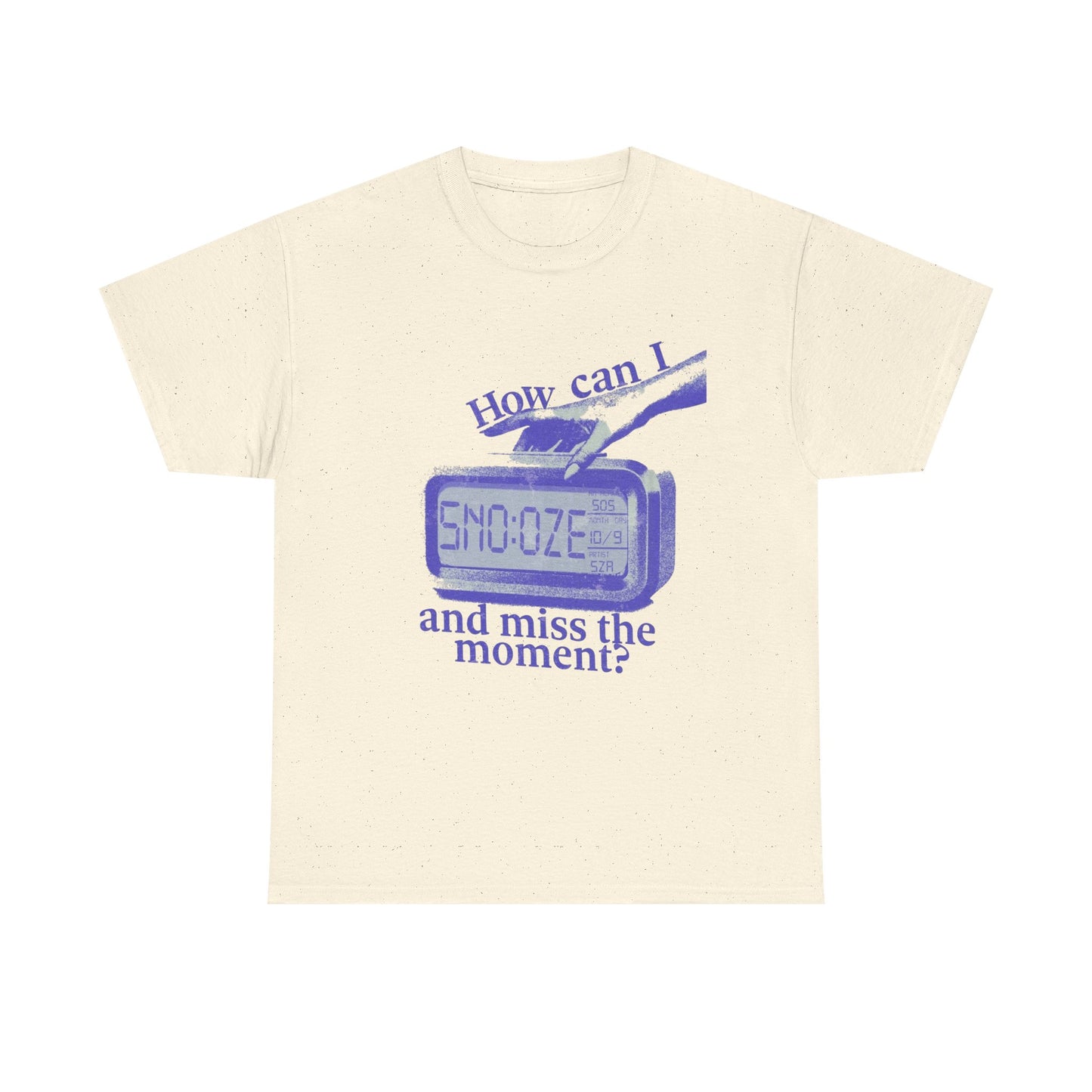 Snooze Button Graphic T Shirt Unisex Heavy Cotton Tee Gift Vintage