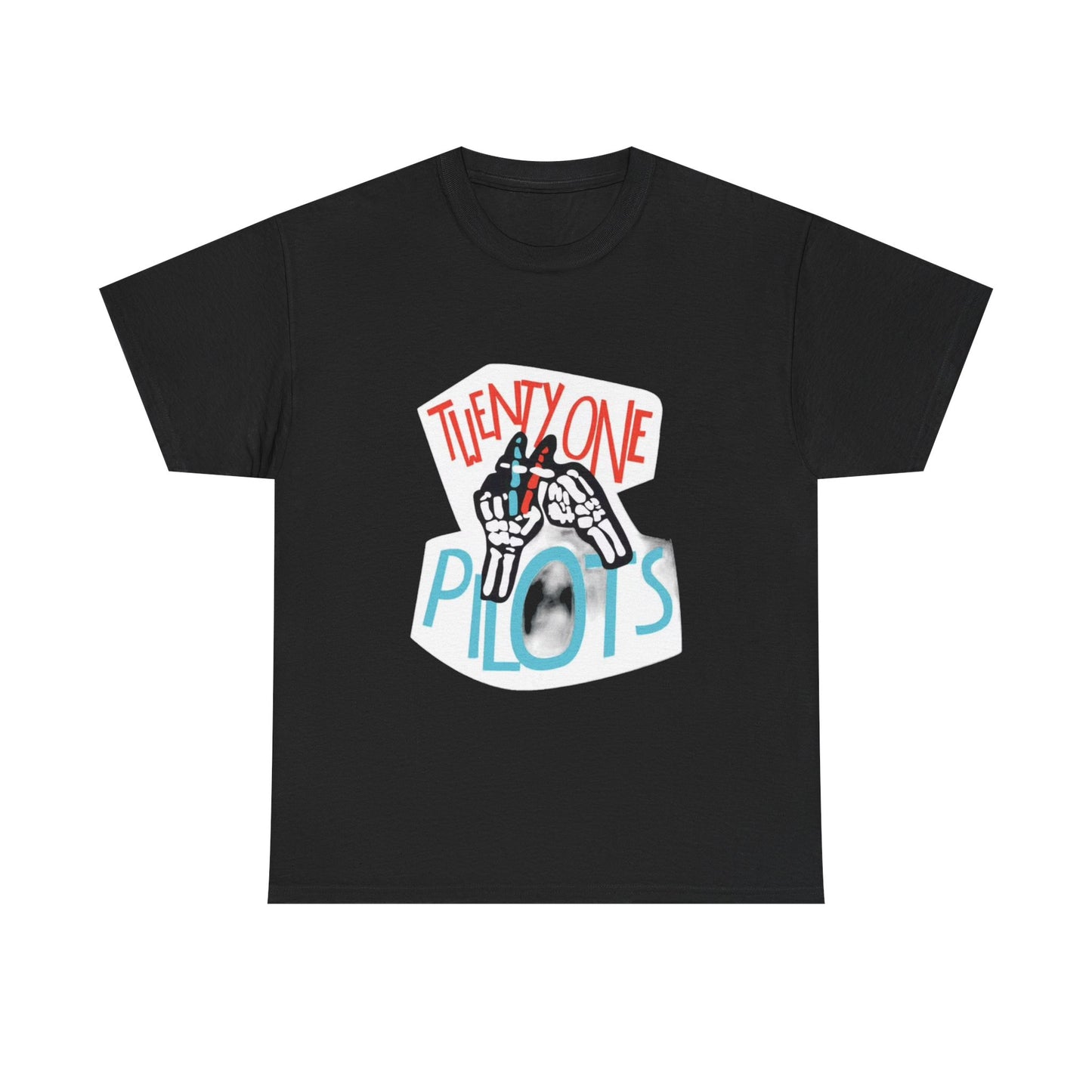 Twenty one pilots T-shirt retro  Cali skeleton graphic Unisex Heavy Cotton Tee