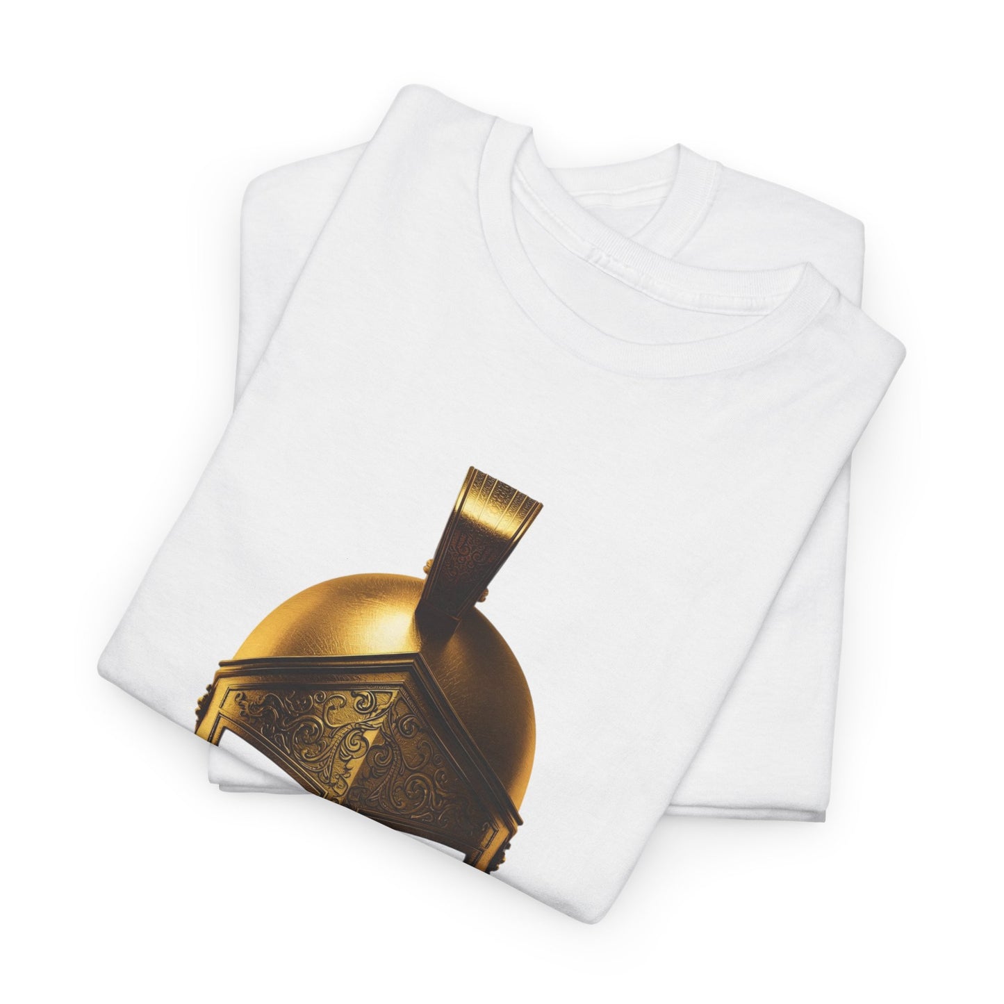 Spartan Warrior Helmet Graphic T Shirt Unisex Heavy Cotton Tee