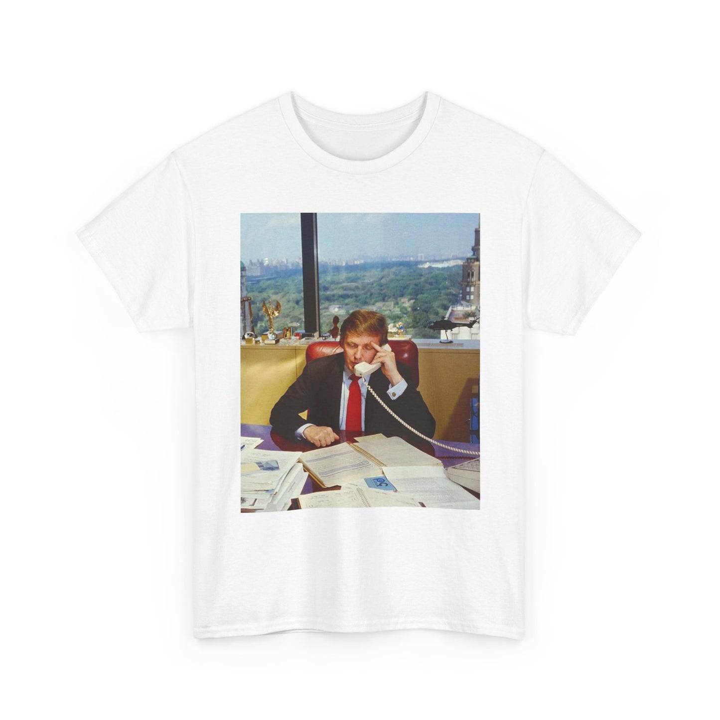 Trump Office Graphic T Shirt Vintage 90s Retro Unisex Heavy Cotton Tee