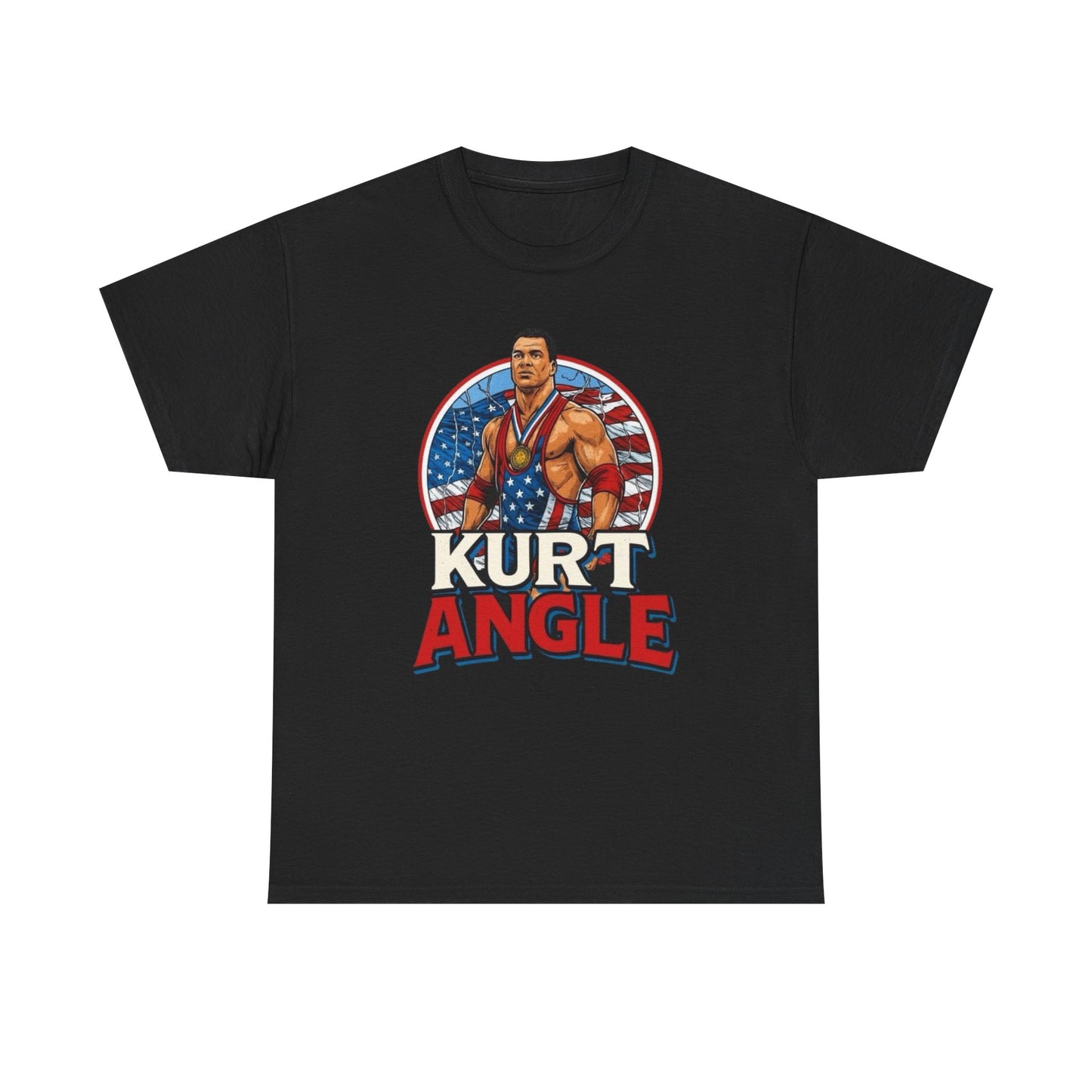 Kurt Angle USA Wrestling Graphic T Shirt NEW ADULT TEE VINTAGE