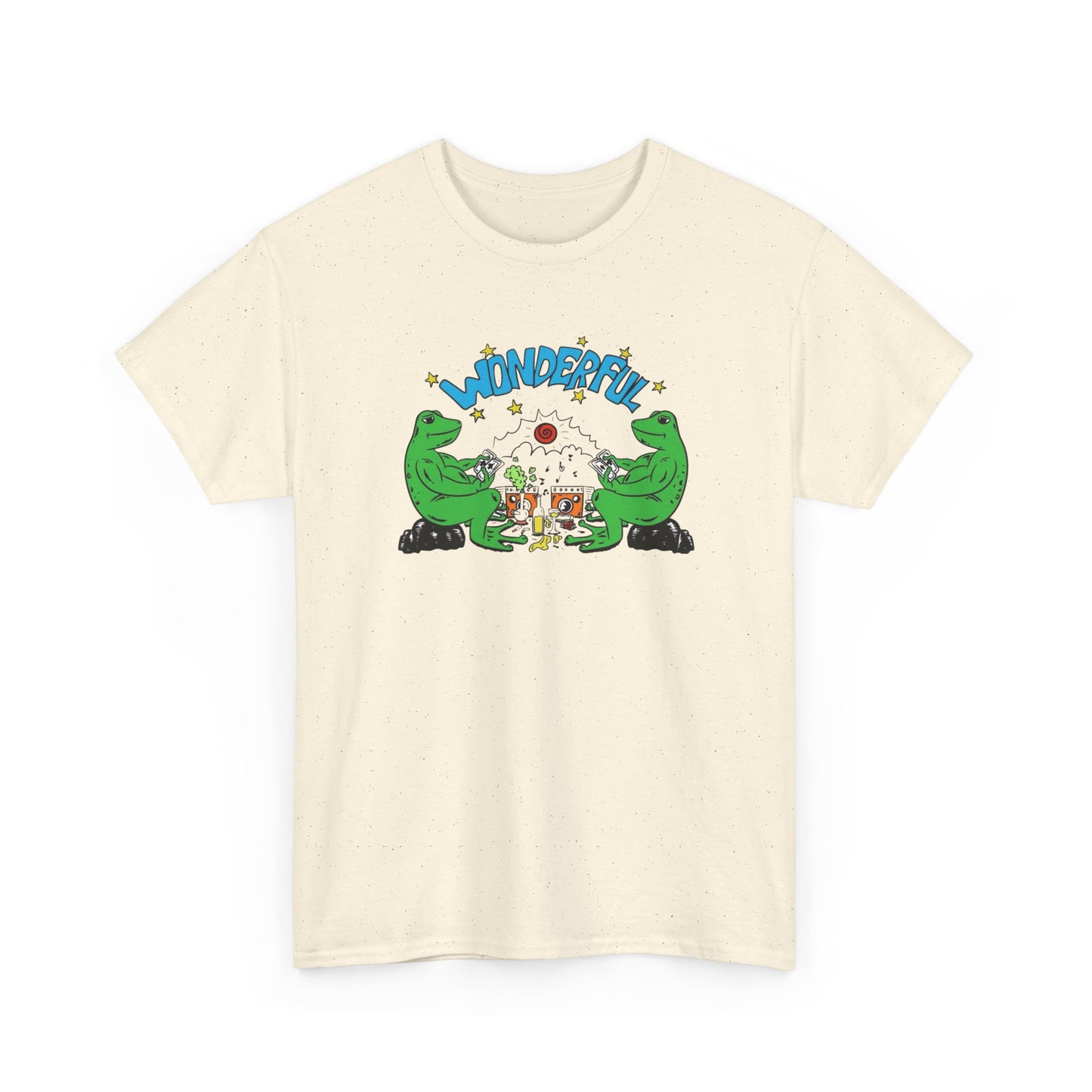 Wonderful Frog Life Graphic T-Shirt Unisex Heavy Cotton Tee