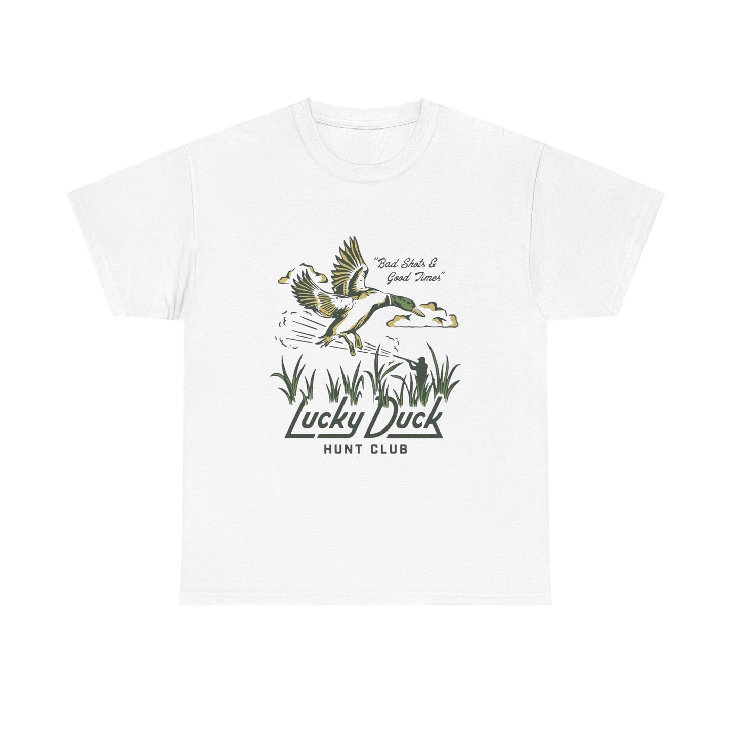 Lucky Duck Hunt Club Graphic T Shirt NEW Adult Tee