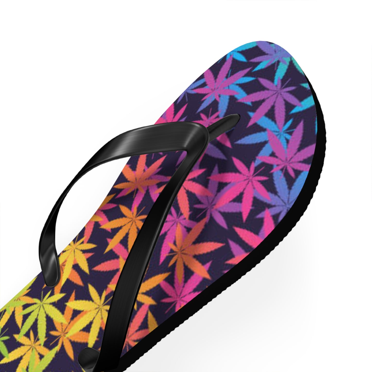 WAVES And SUN Co Sandals Marijuana - Flip Flops -Slides Summer Beach BRAND NEW