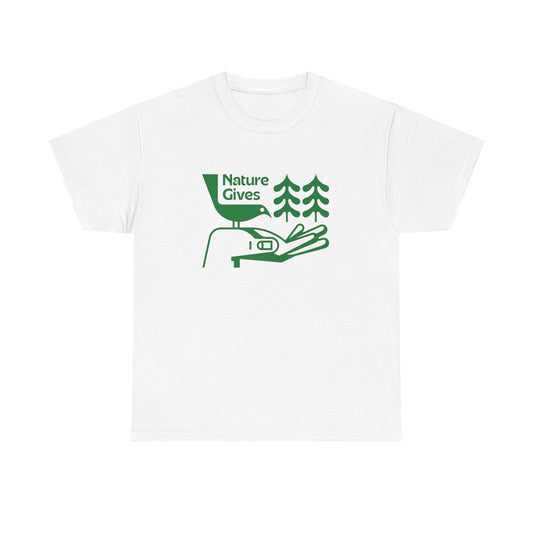 Nature Gives Vintage Graphic T Shirt NEW ADULT TEE Cotton