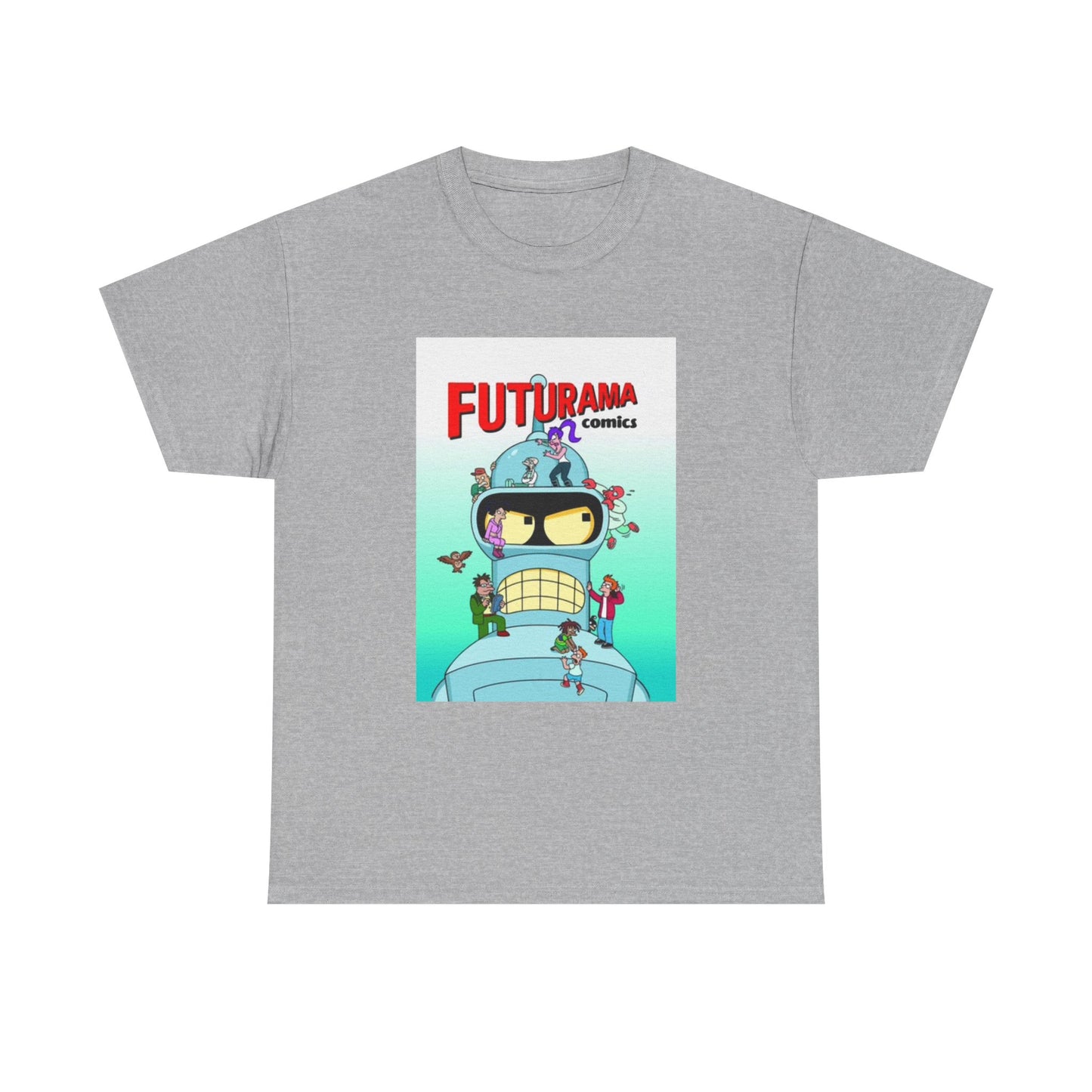 Futurama Shirt Bender Tv Series Graphic Funny Cartoon Unisex Heavy Cotton Tee
