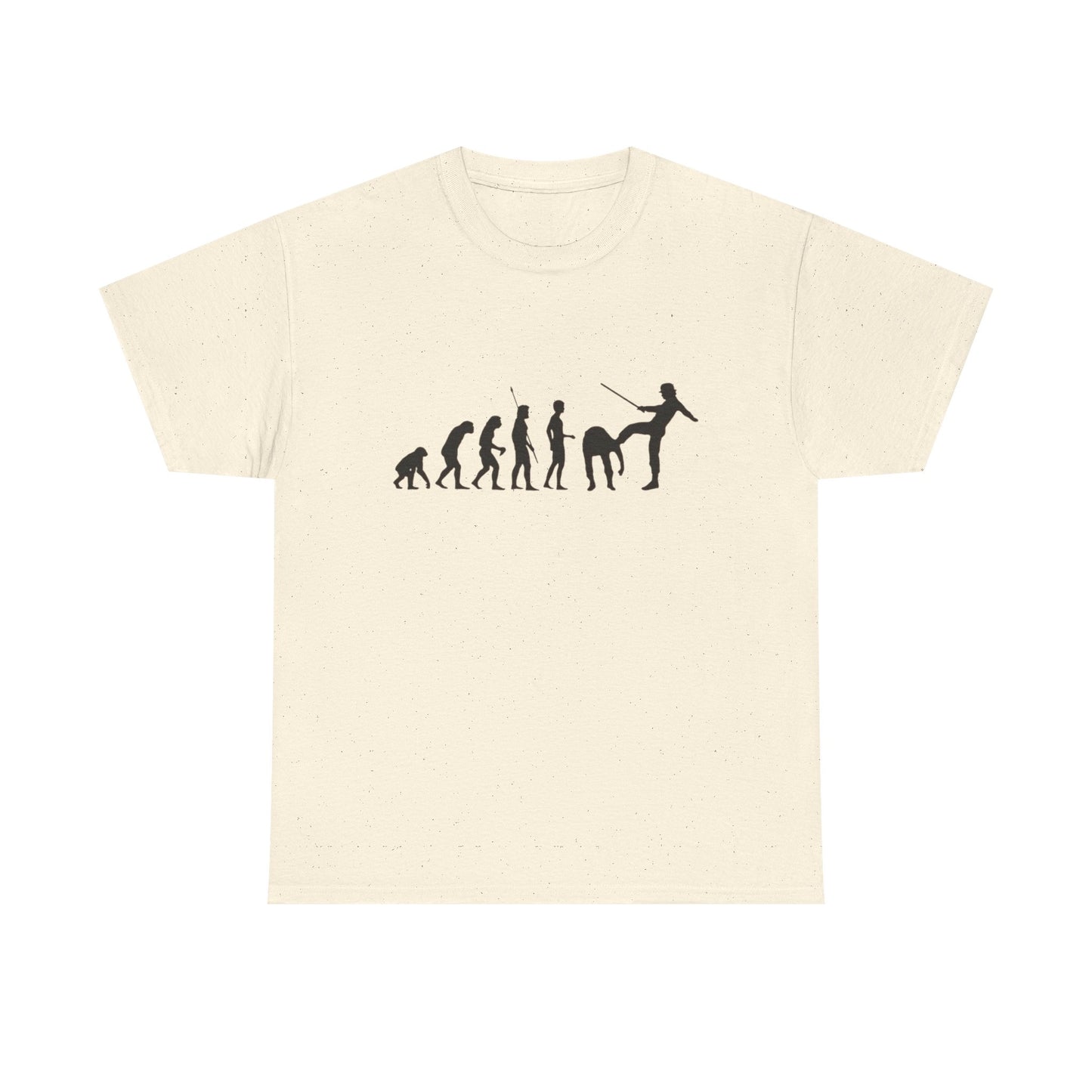 Funny Evolution Chart T-Shirt Unisex Heavy Cotton Tee Gift New