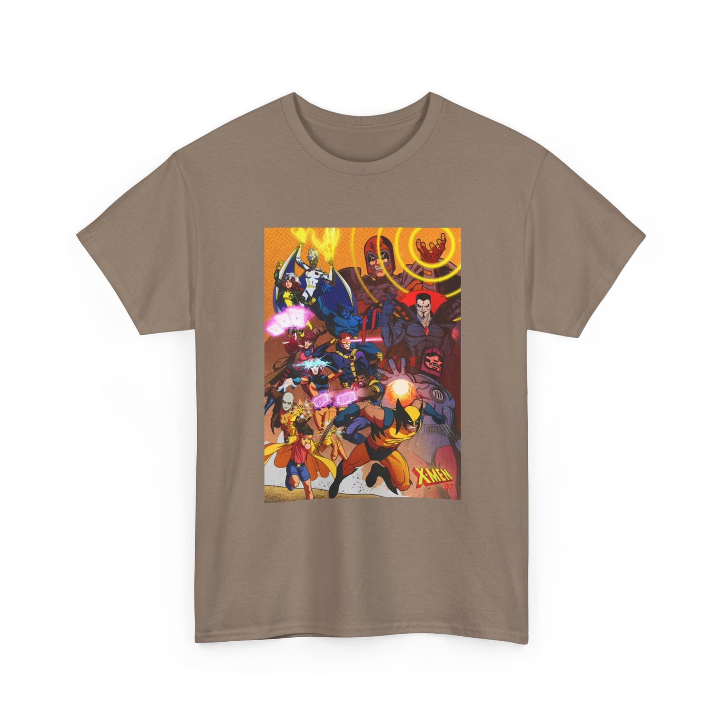 Cartoon Graphic Tee Xmen Comic Book Retro Vintage Tee Unisex Heavy Cotton Tee