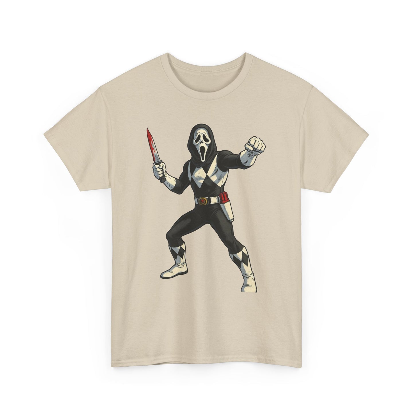 Power Rangers Funny Scream Graphic T Shirt NEW Unisex Heavy Cotton Tee