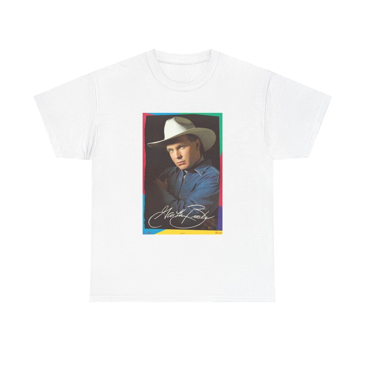Garth Brooks Tshirt Retro Country Short Sleeve Unisex Heavy Cotton Tee New Merch