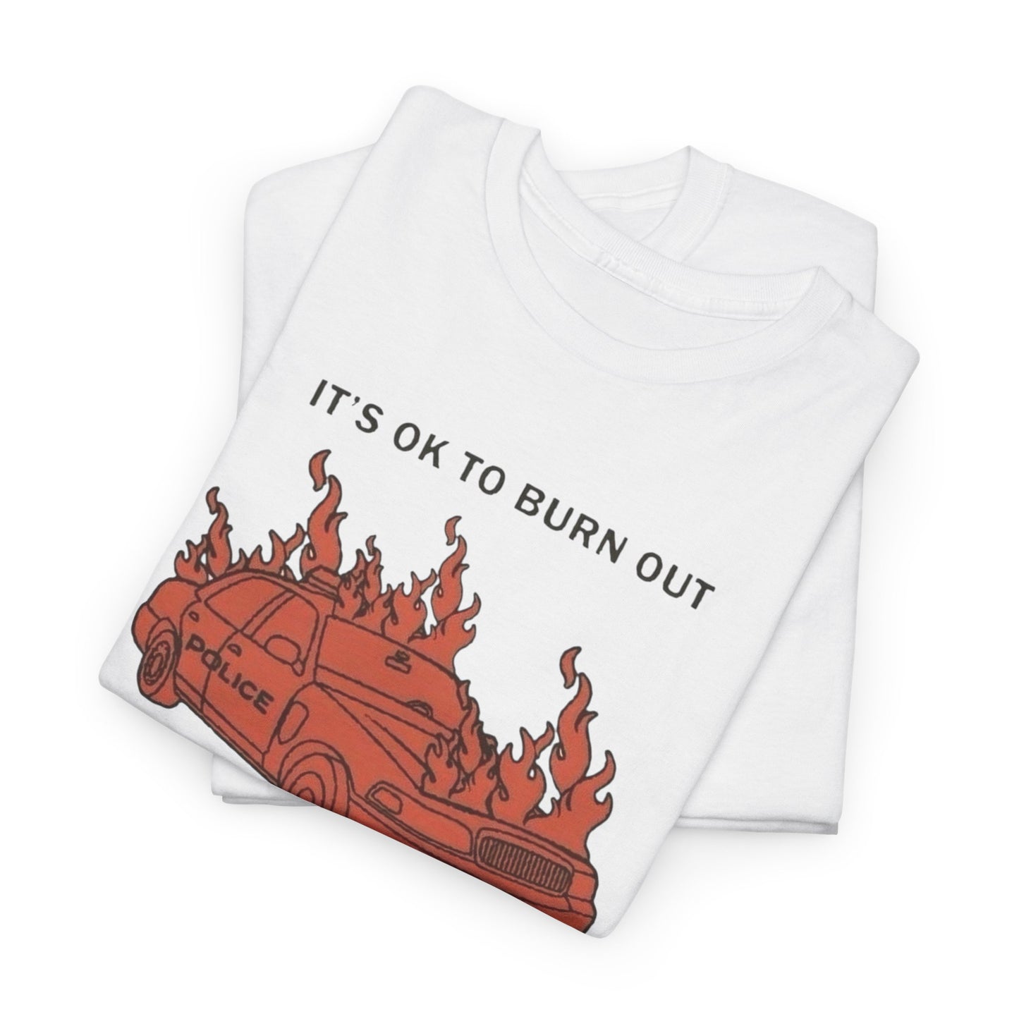 Burn Bright Retro 90's Graphic T Shirt Unisex Heavy Cotton Tee
