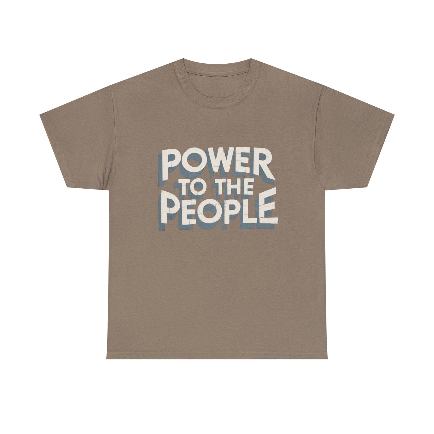 Power To The People Graphic T Shirt NEW GIFT Unisex Heavy Cotton